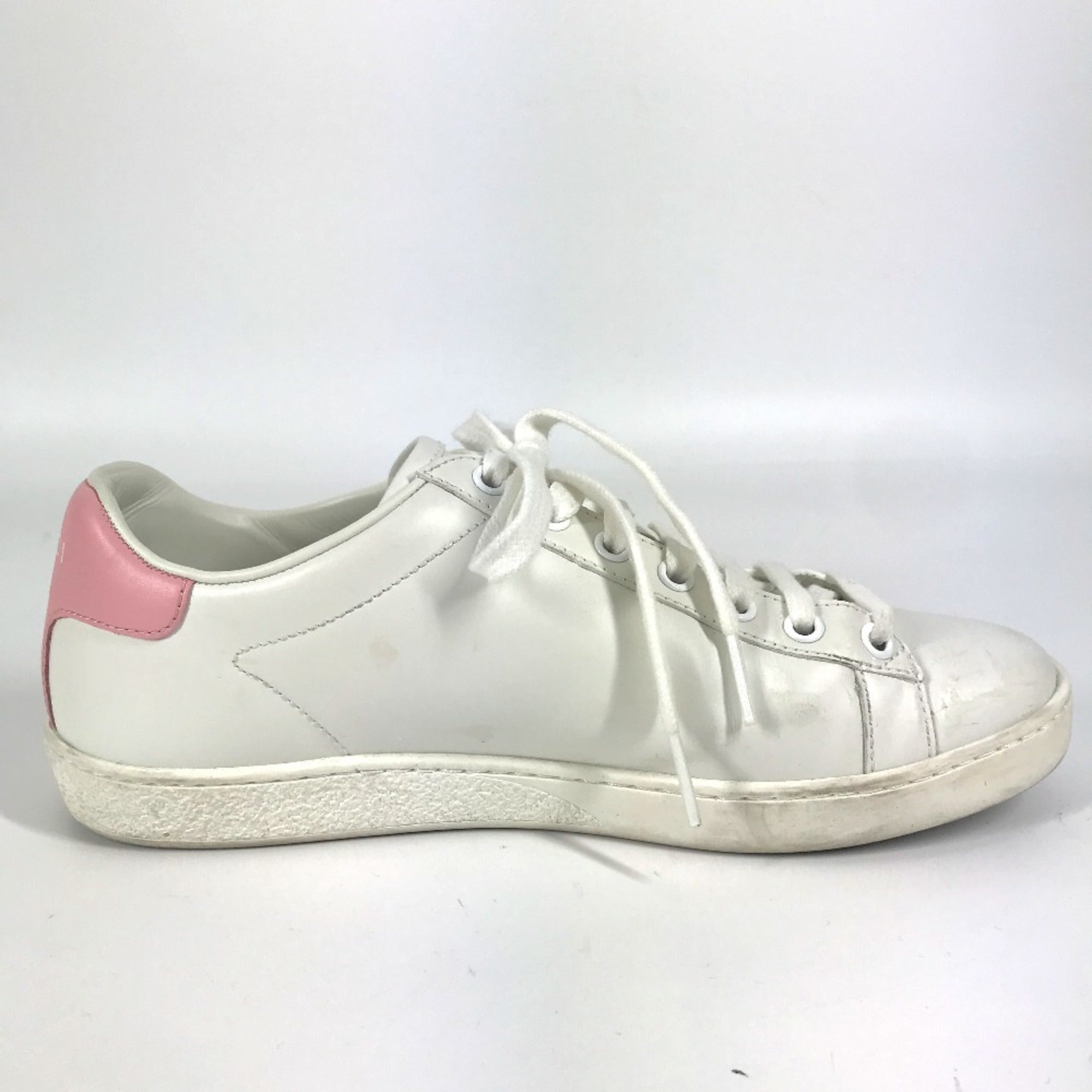 Gucci Pink White Sneakers (Pre-Owned)