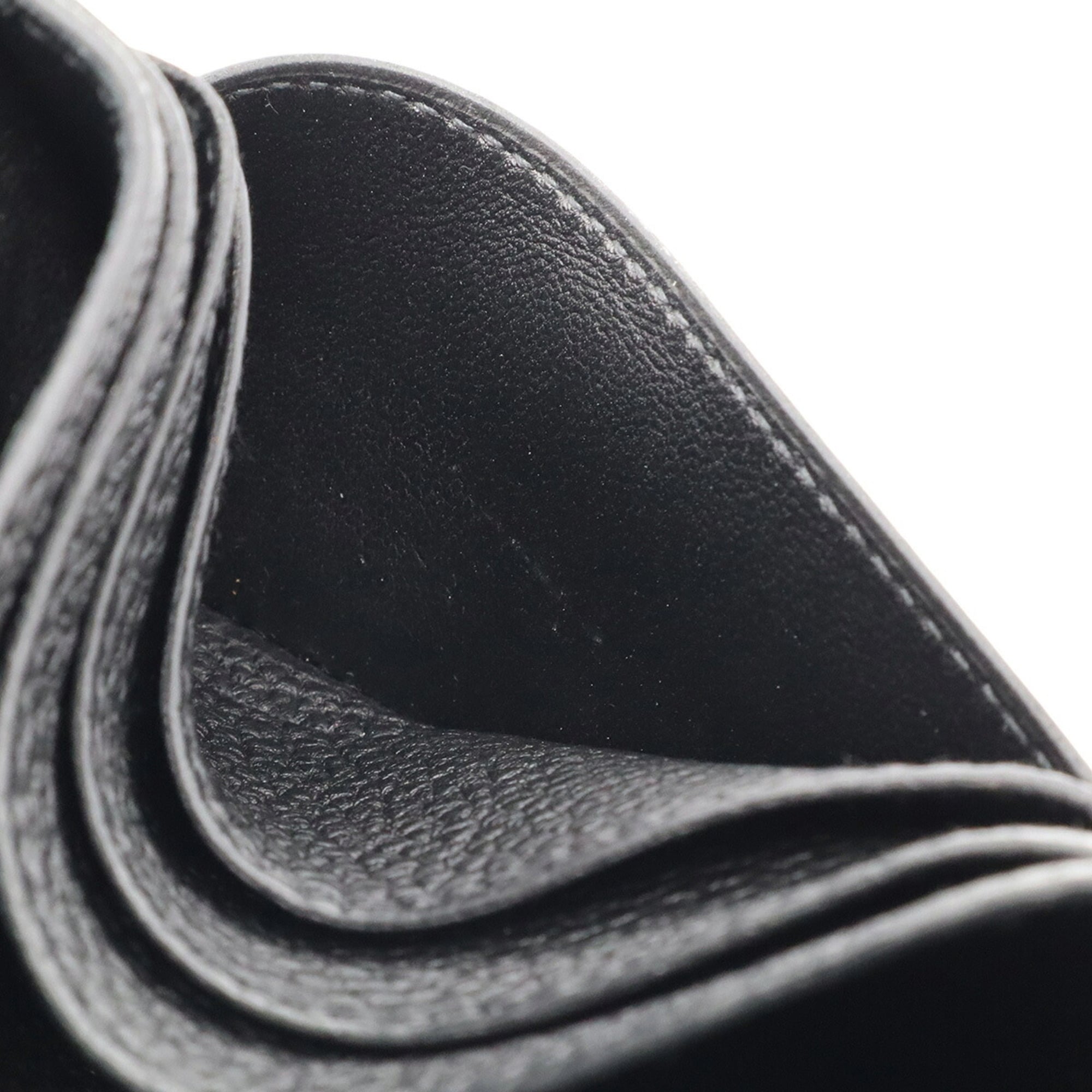 Hermes Black Togo Leather Long Wallet (Bi-Fold) (Pre-Owned)