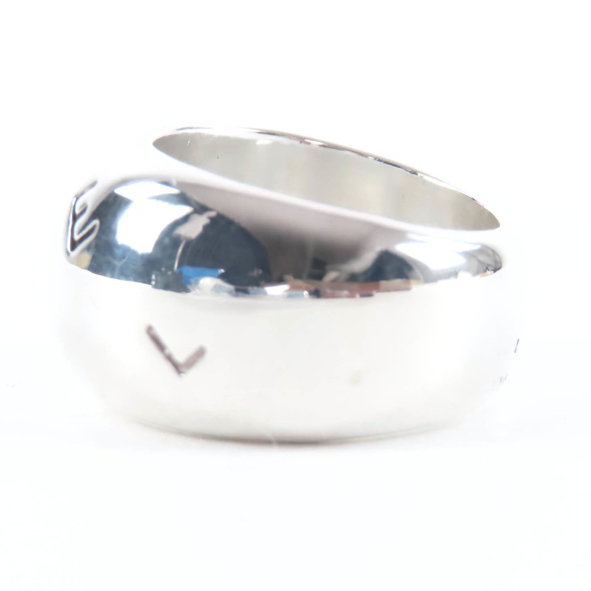Chanel Silver Silver 925 Band Ring (Pre-Owned)