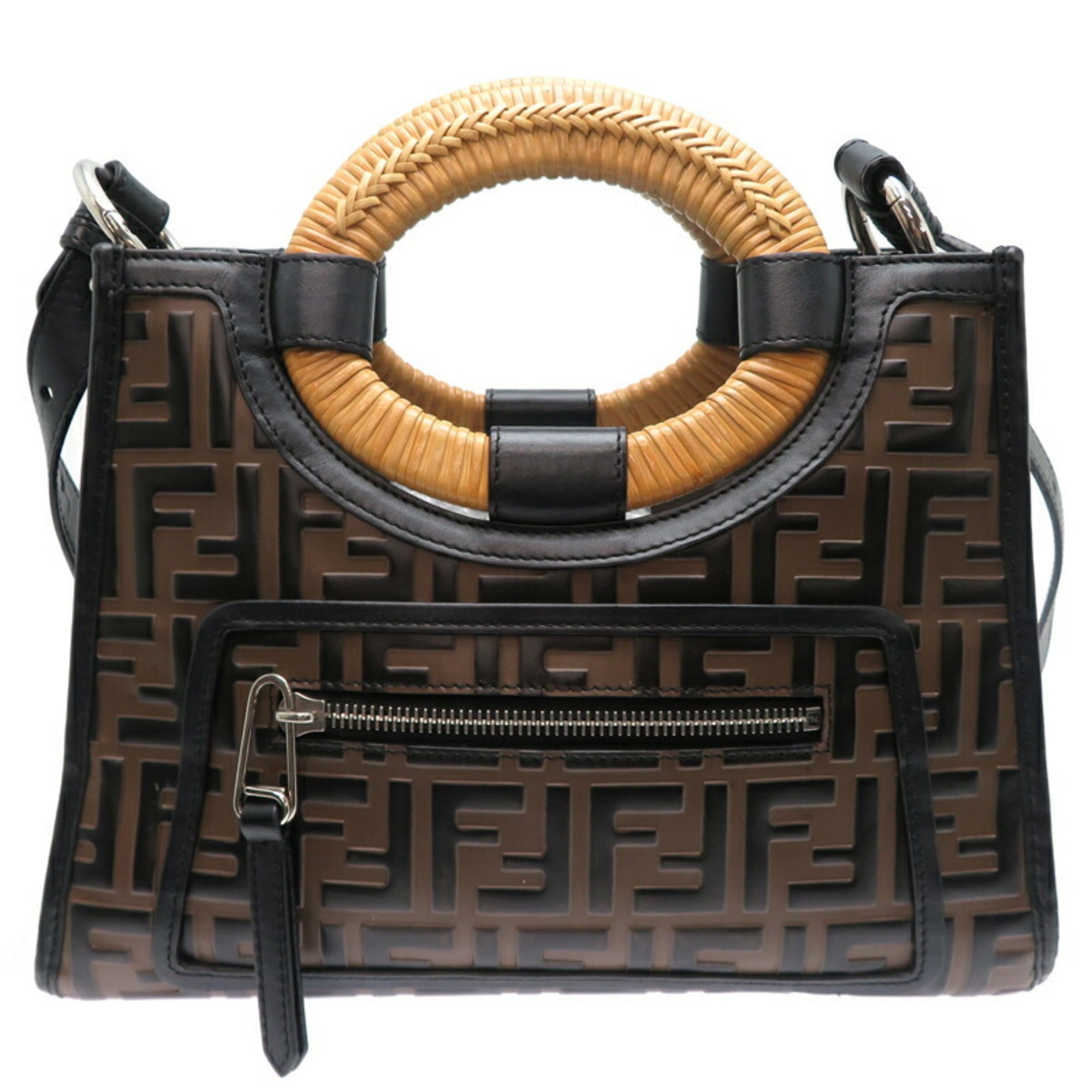 Fendi Brown Leather Handbag (Pre-Owned)