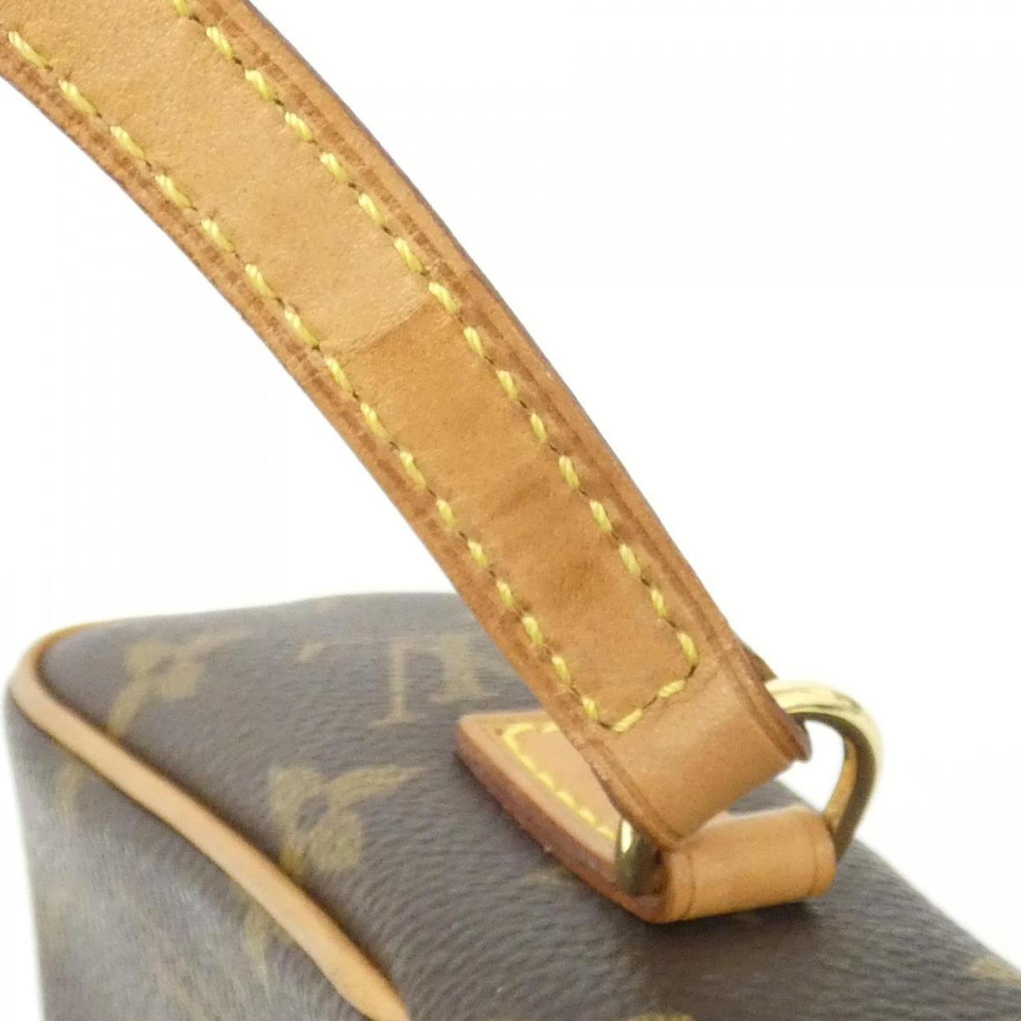 Louis Vuitton Monogram Marron Coated Canvas Handbag (Pre-Owned)
