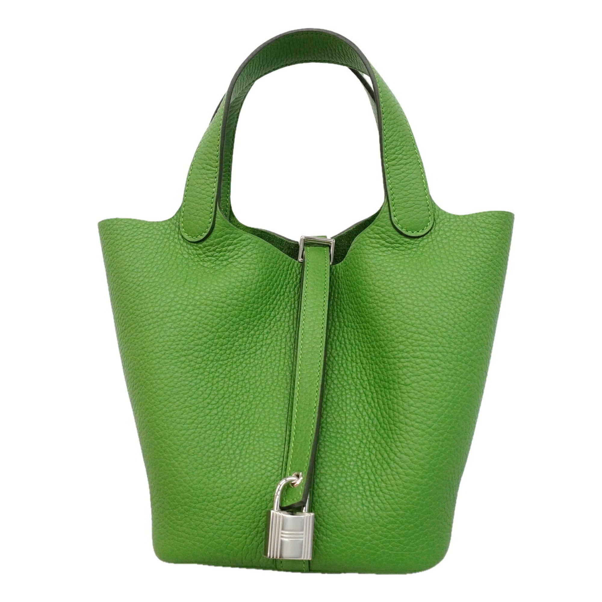 Hermes Taurillon Clemence Leather Handbag (Pre-Owned)