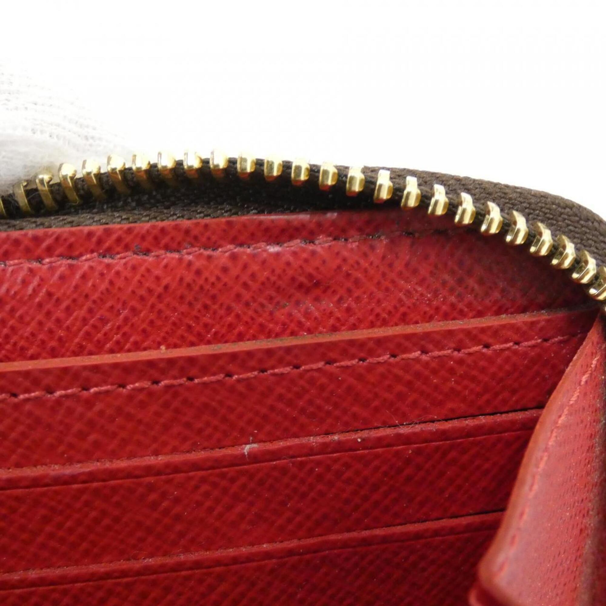 Louis Vuitton Damier Ebene Coated Canvas Long Wallet (Bi-Fold) (Pre-Owned)