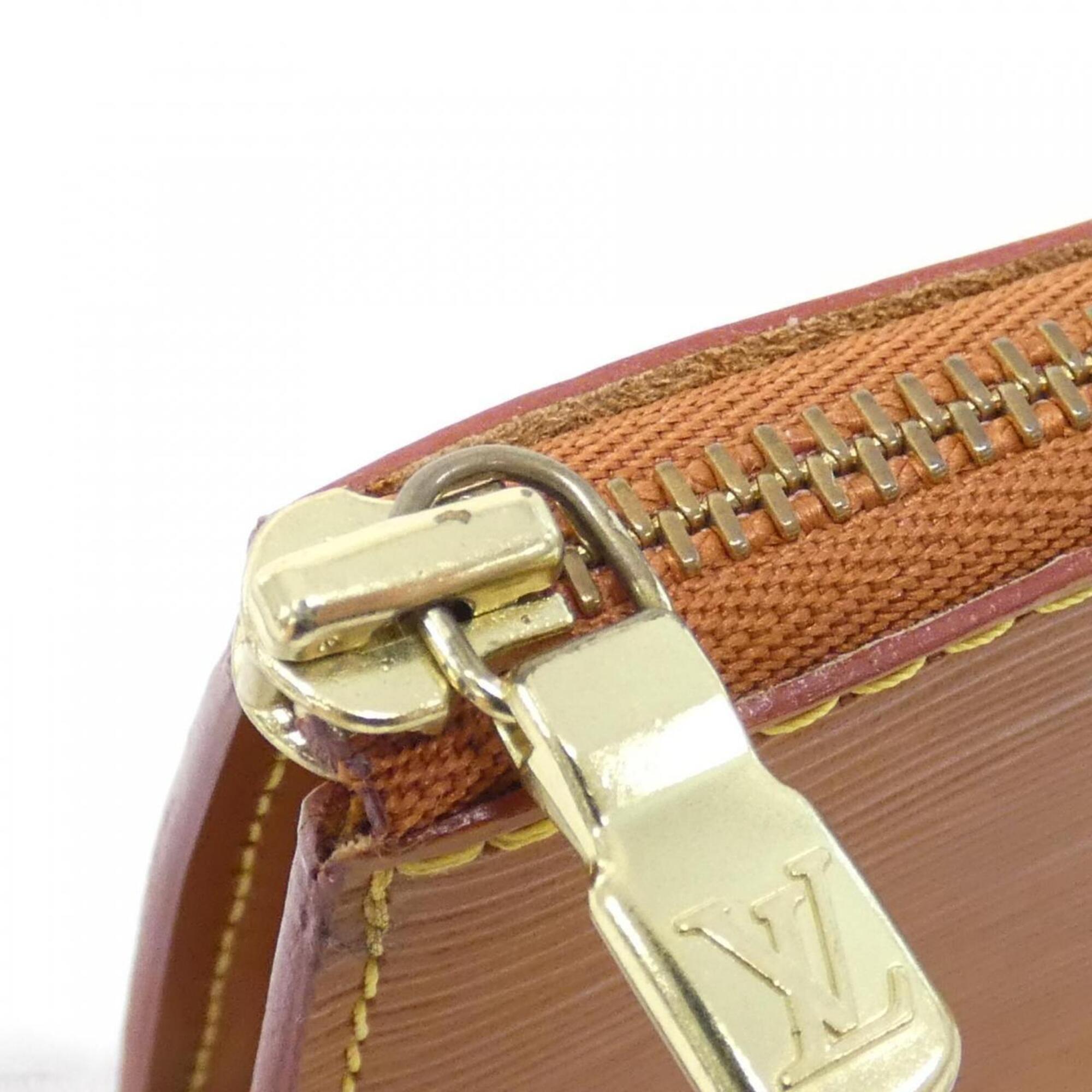 Louis Vuitton Gold Leather Pochette Pouch (Pre-Owned)