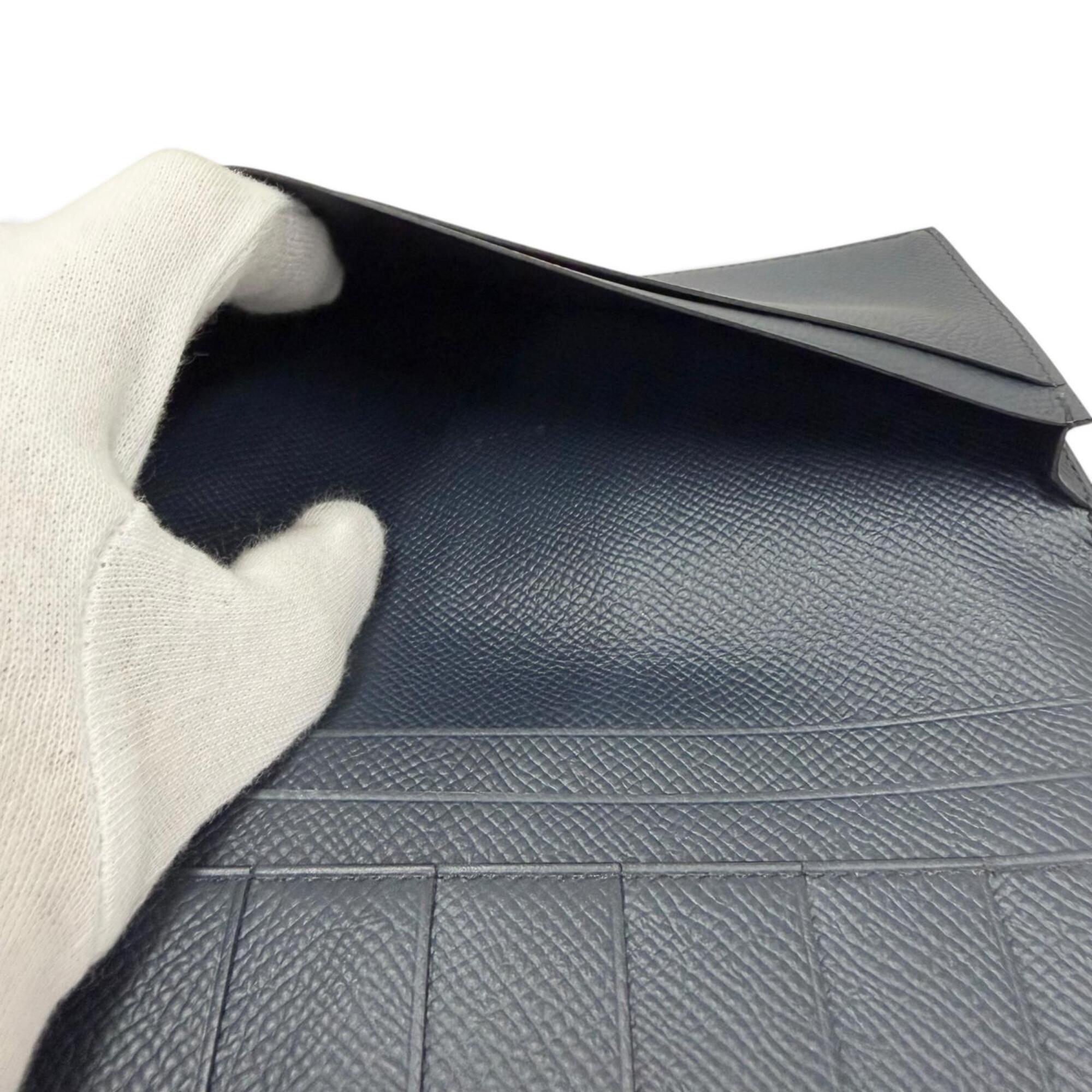 Hermes Navy Epsom Leather Wallet (Bi-Fold) (Pre-Owned)