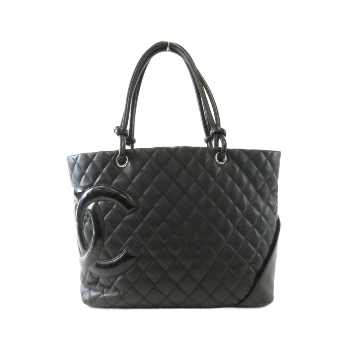 Chanel Black Leather Handbag (Pre-Owned)