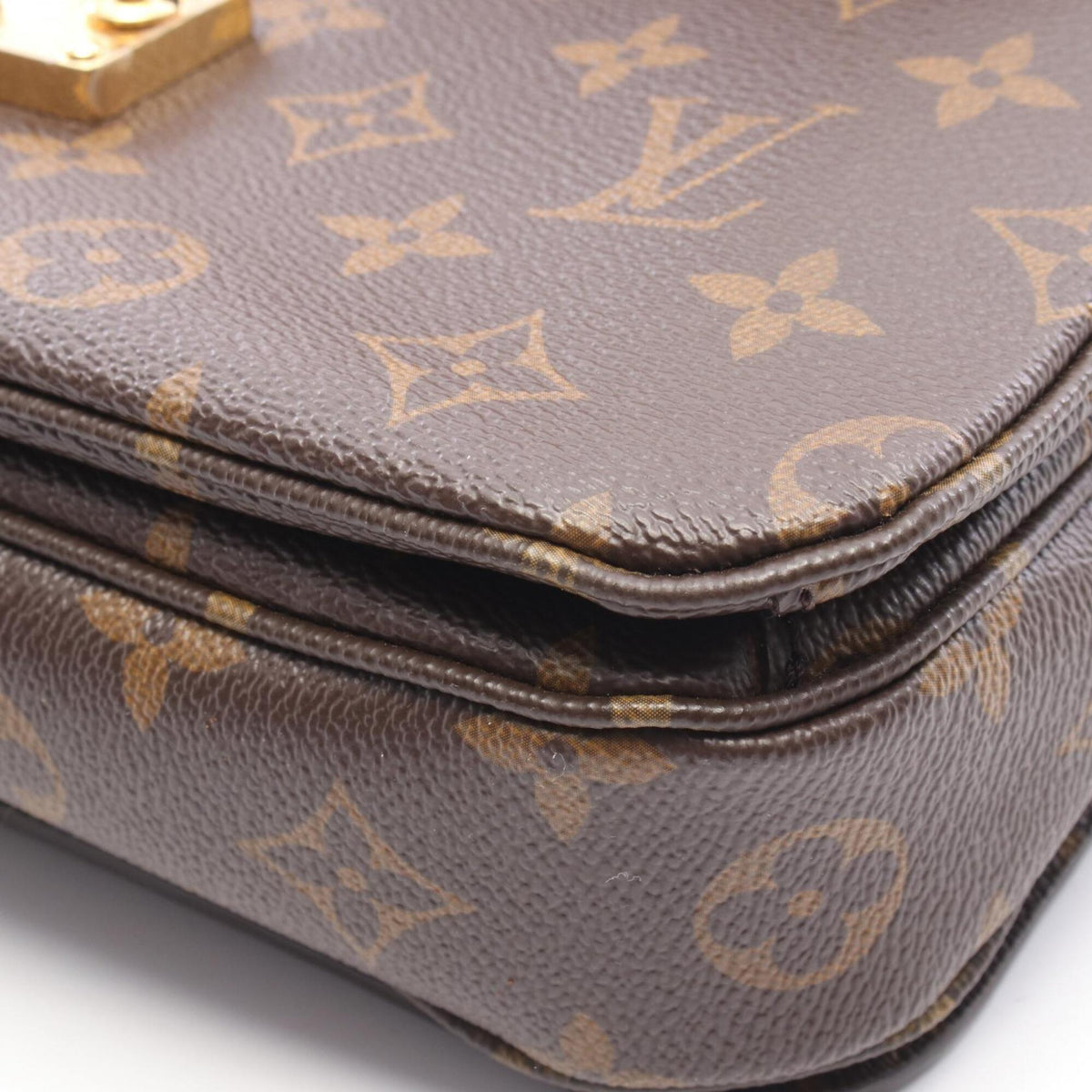 Louis Vuitton Brown Coated Canvas Pvc Monogram Leather Handbag Pochette (Pre-Owned)