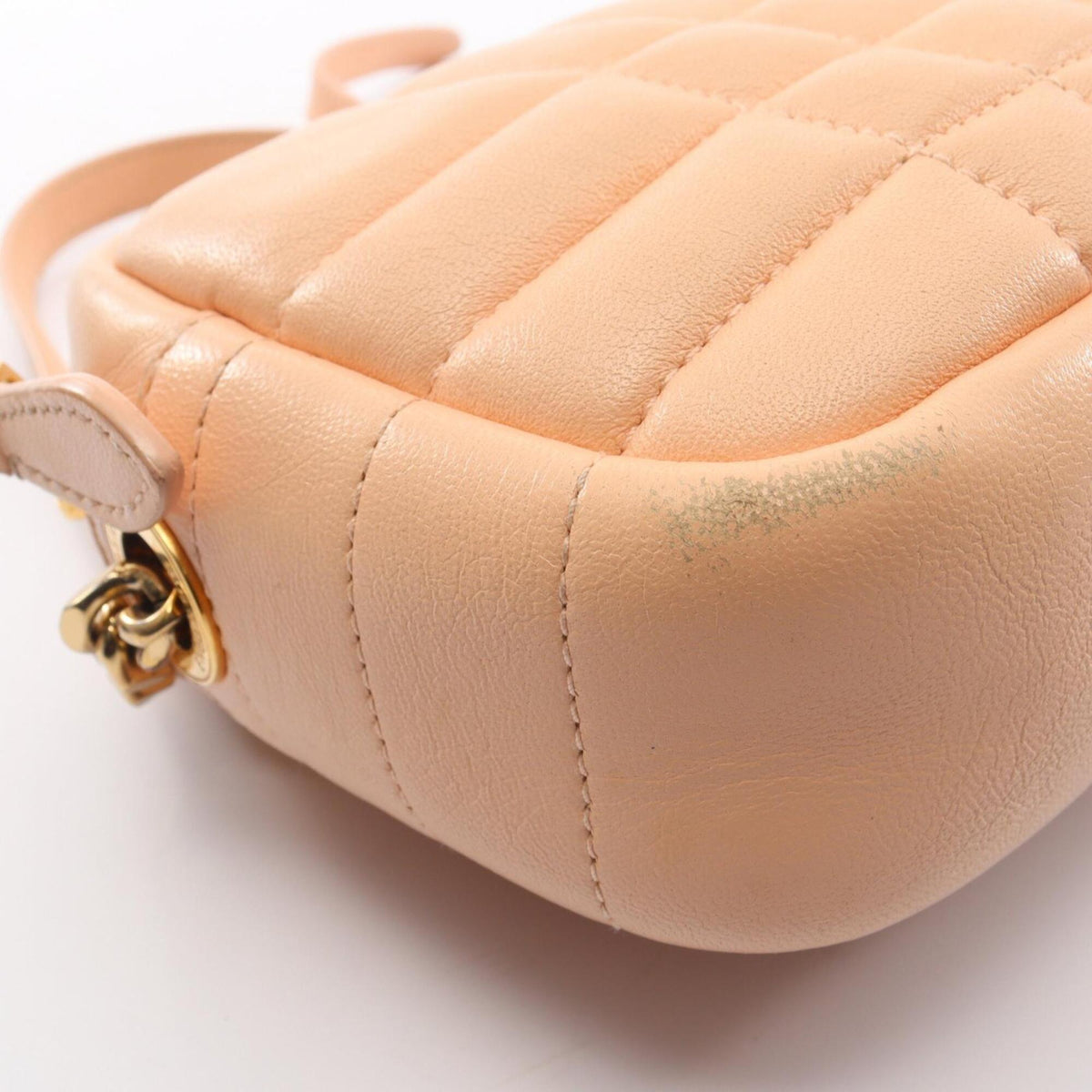 Burberry Pink Leather Handbag Shoulder Bag (Pre-Owned)