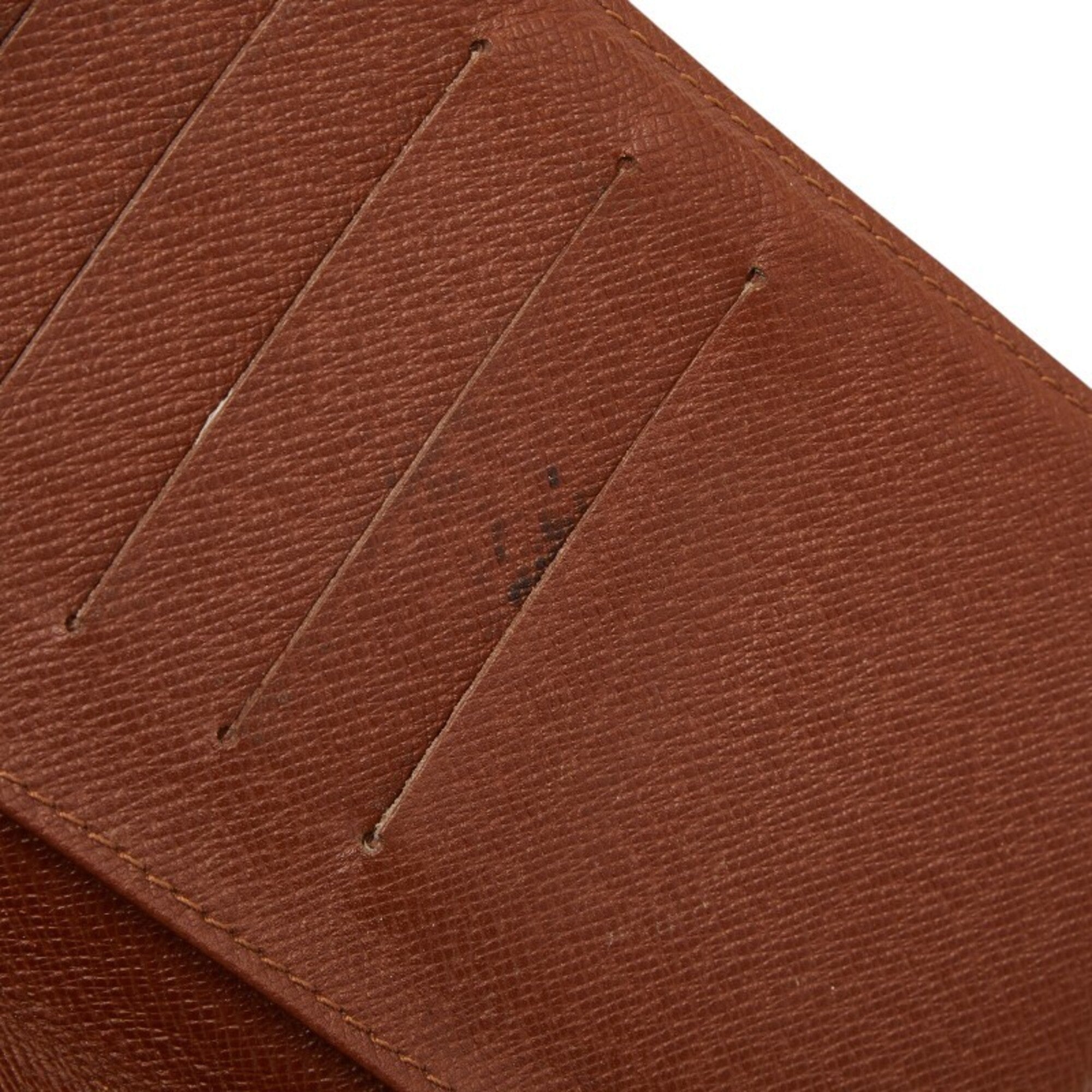 Louis Vuitton Monogram Brown Pvc Leather Long Wallet (Bi-Fold) (Pre-Owned)