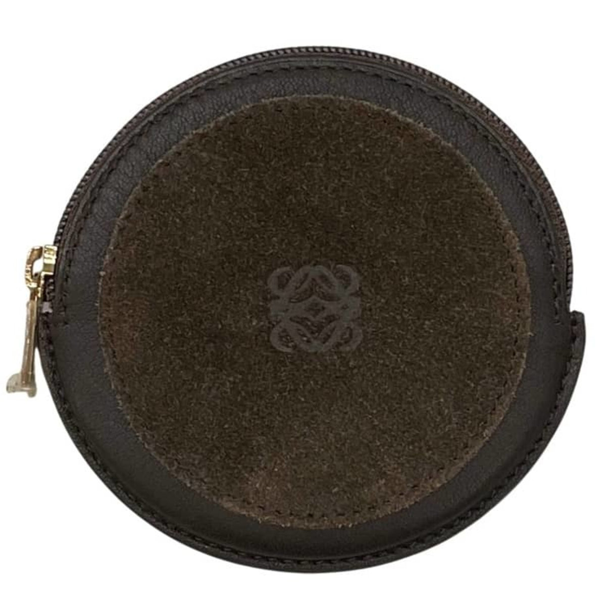 Loewe Brown Leather Coin Purse/Coin Case (Pre-Owned)