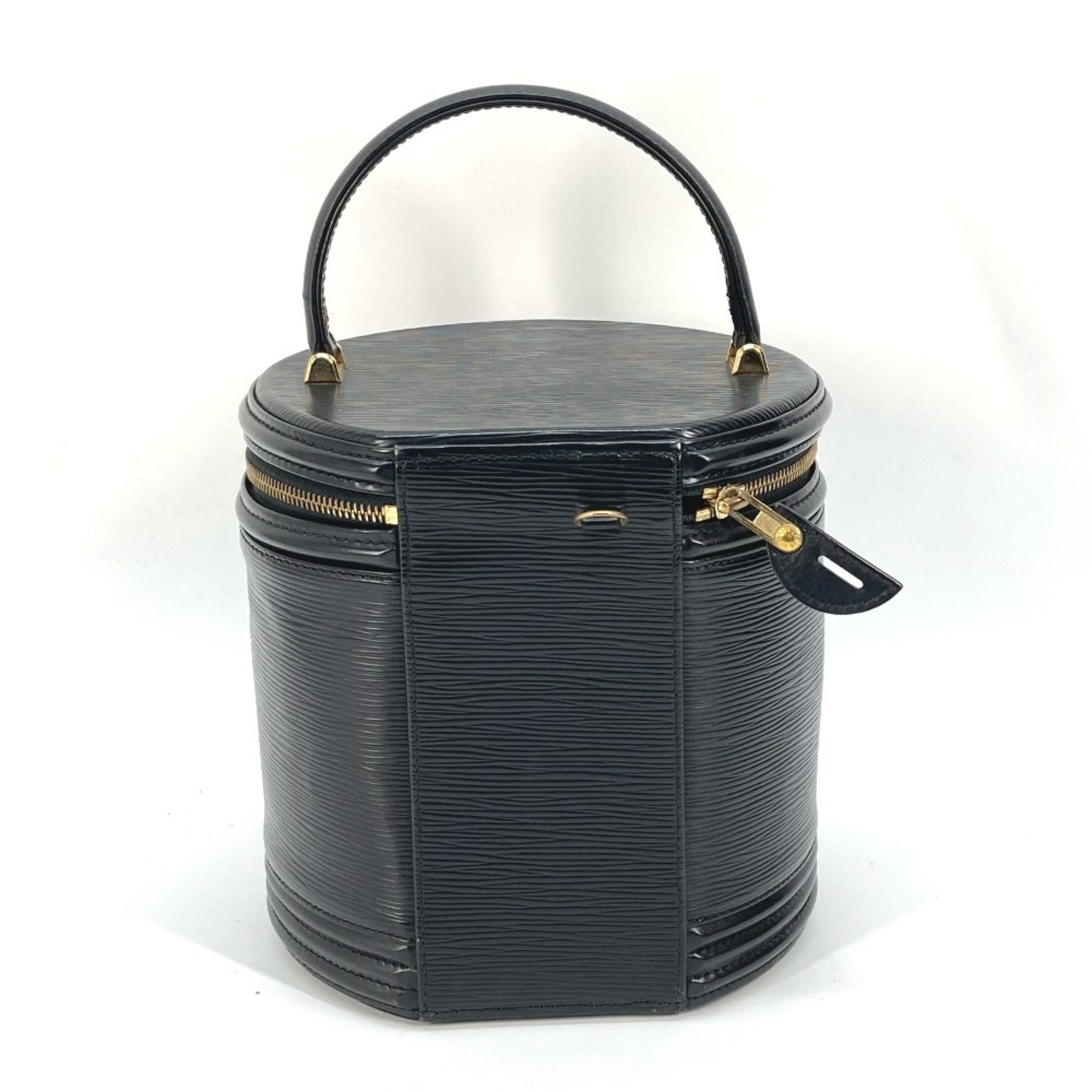 Louis Vuitton Black Noir Epi Leather Handbag Vanity Bag (Pre-Owned)