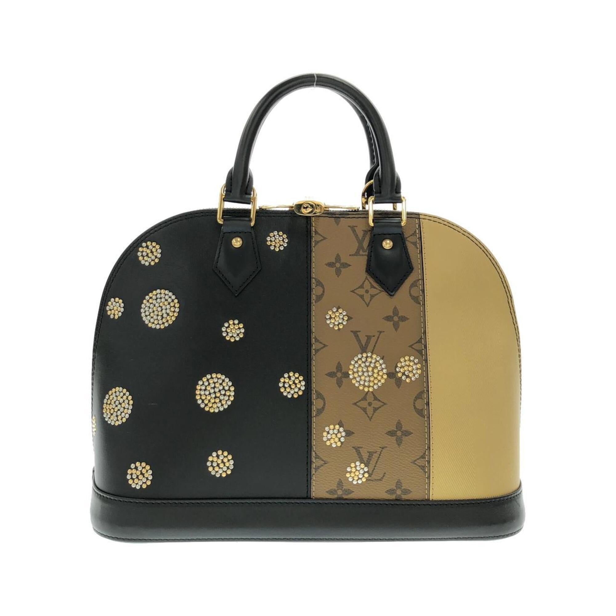 Louis Vuitton Monogram Reverse Black Coated Canvas Leather Handbag (Pre-Owned)
