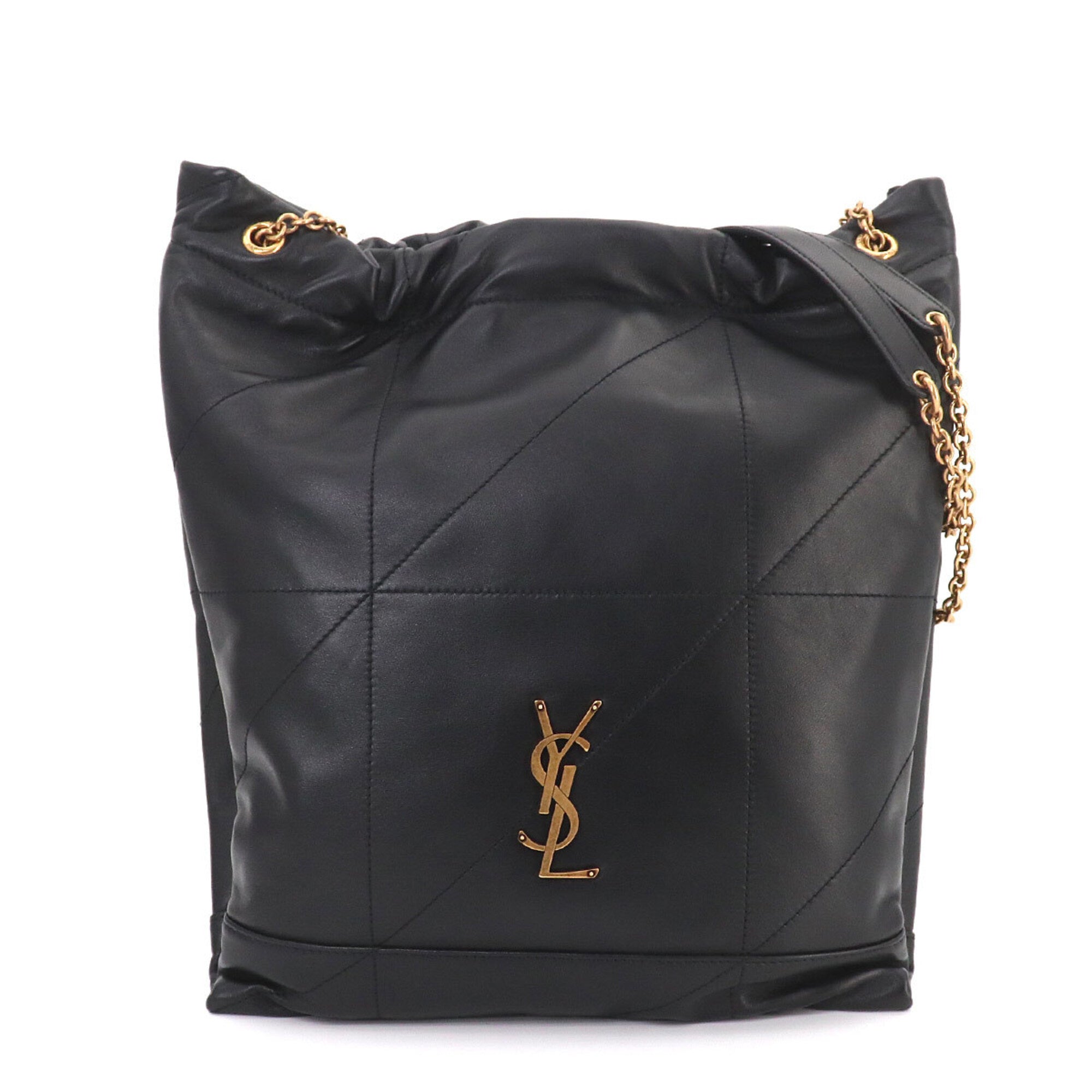 Saint Laurent Black Leather Handbag Shoulder Bag (Pre-Owned)