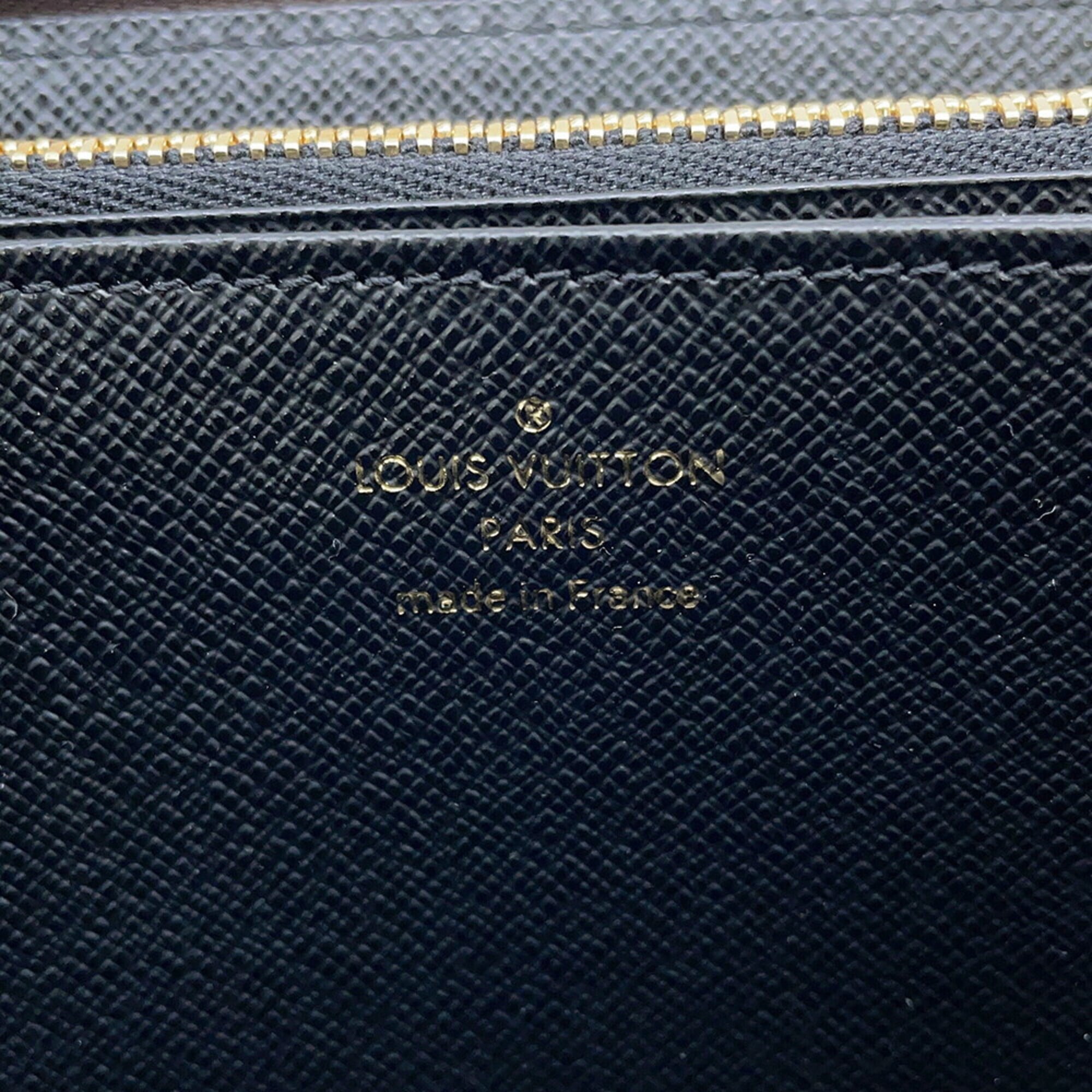 Louis Vuitton Monogram Reverse Noir Monogram Reverse Long Wallet (Bi-Fold) (Pre-Owned)