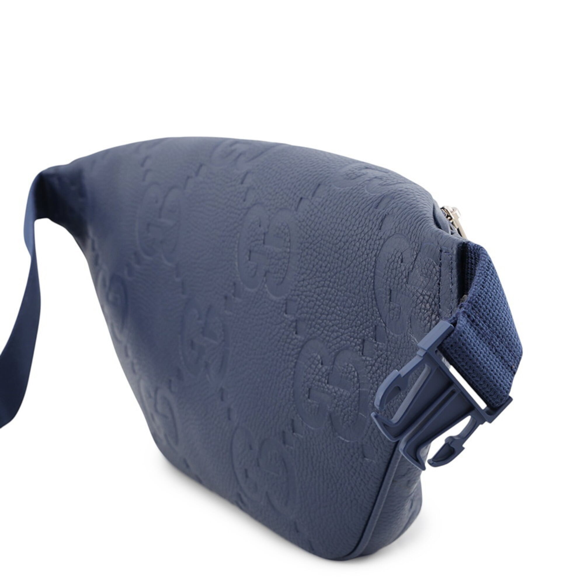 Gucci Blue Leather Handbag Sling Bag (Pre-Owned)