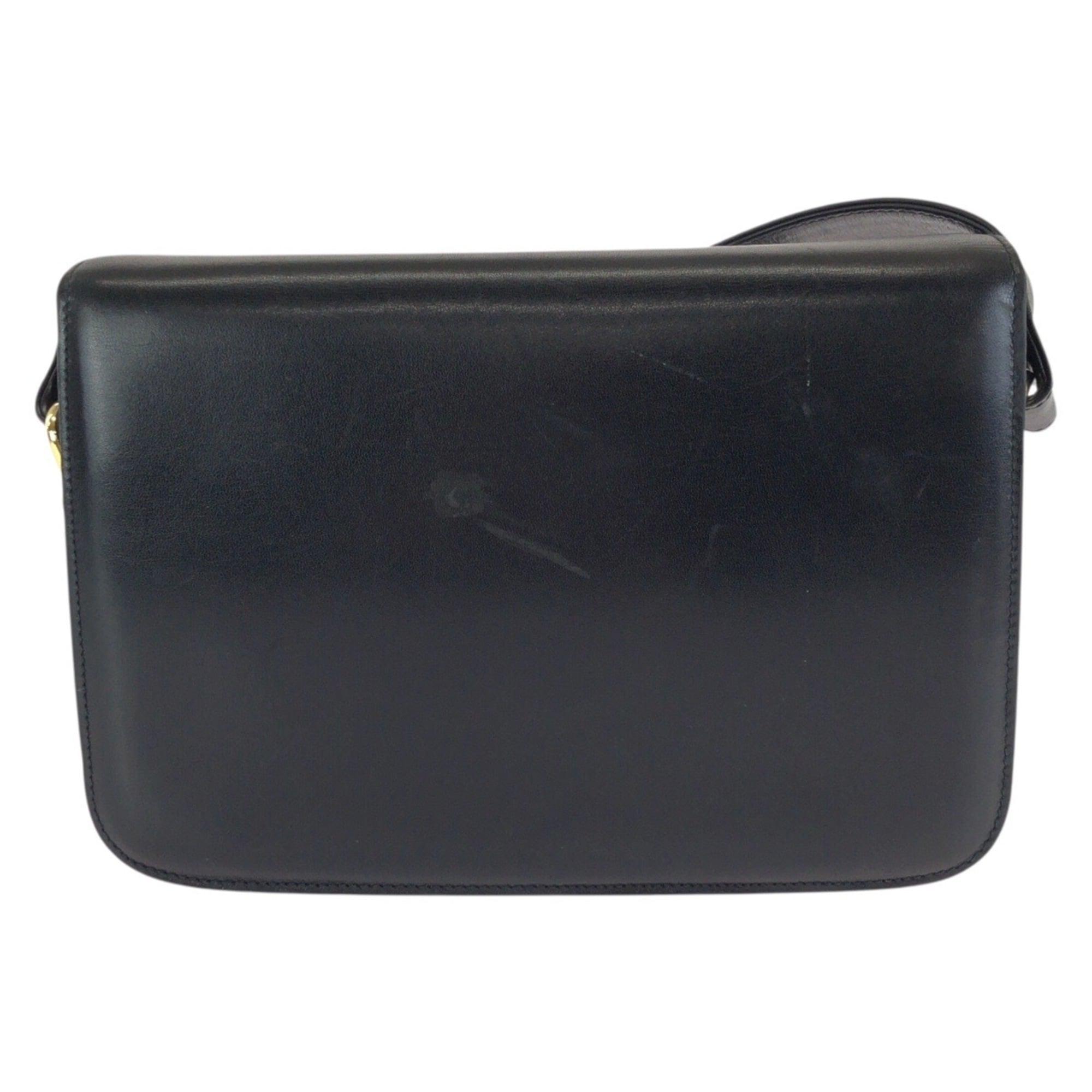 Celine Black Leather Pochette Shoulder Bag (Pre-Owned)