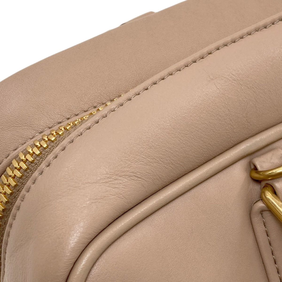 Miu Miu Beige Leather Handbag (Pre-Owned)