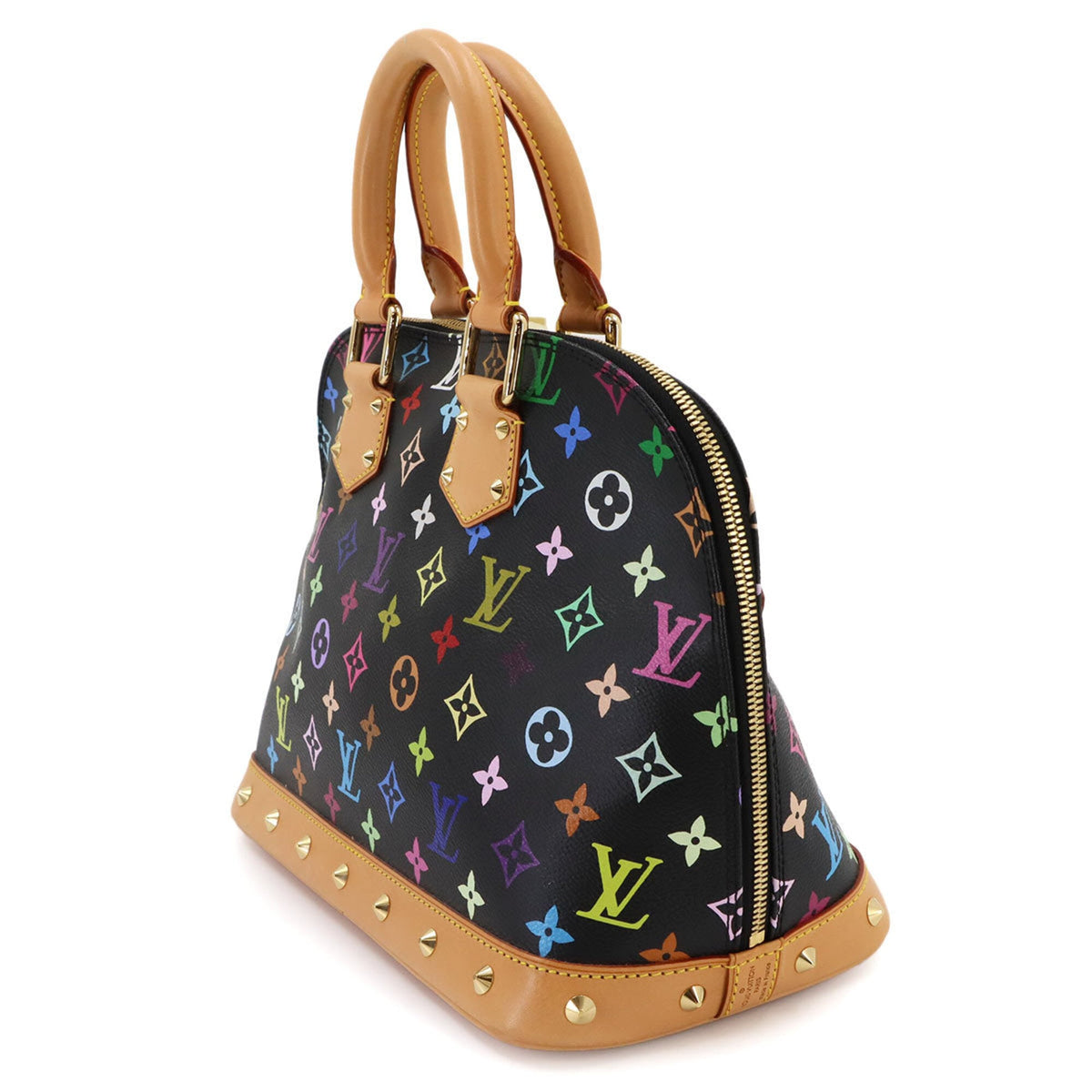 Louis Vuitton Multi-Color Noir Monogram Multicolore Canvas Handbag (Pre-Owned)