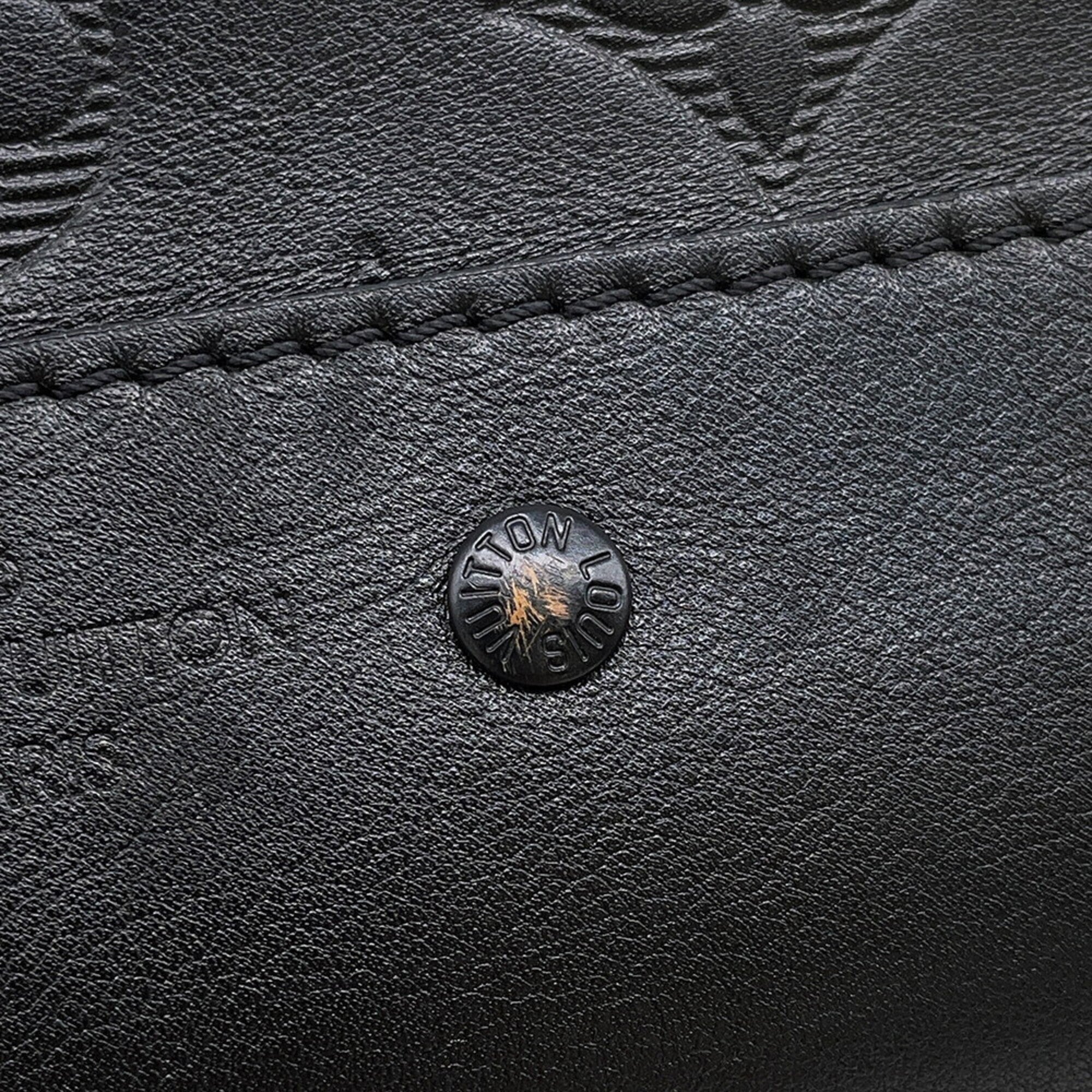 Louis Vuitton Black Monogram Noir Monogram Shadow Handbag Sling Bag (Pre-Owned)