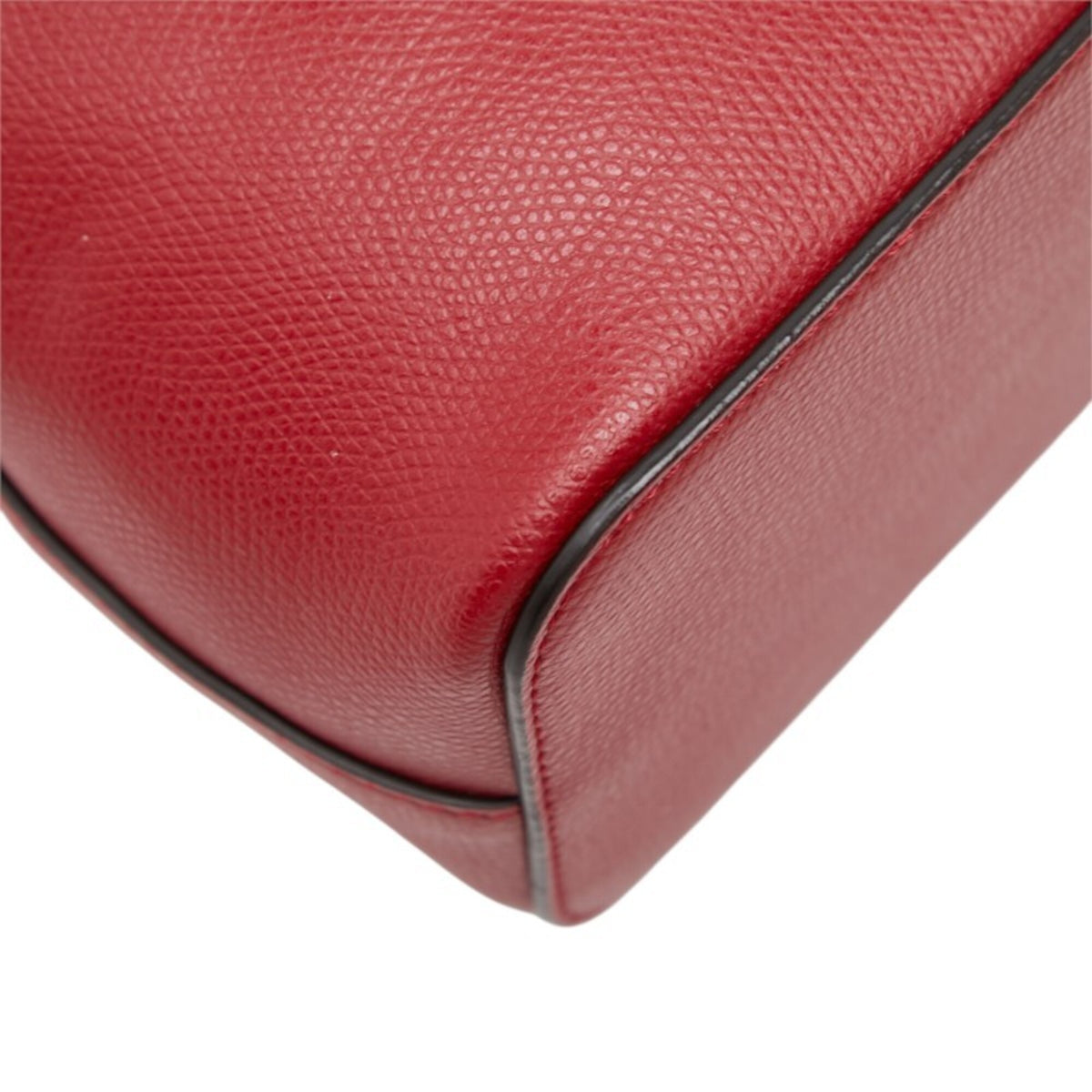 Fendi Red Color Leather Handbag Shoulder Bag (Pre-Owned)