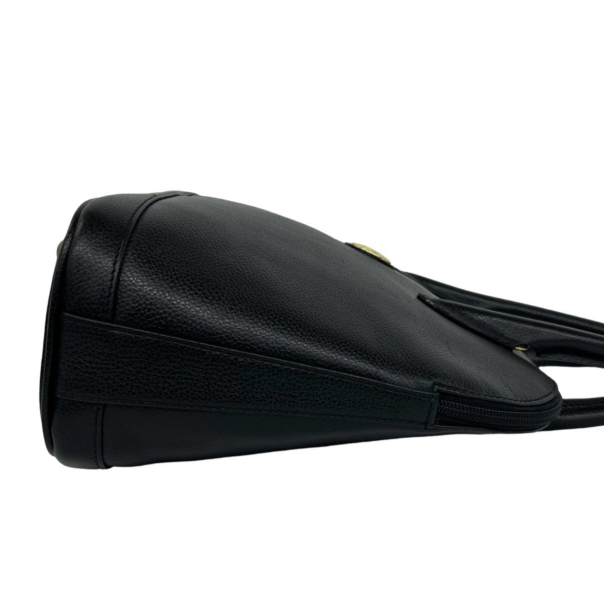 Burberry Black Leather Handbag Shoulder Bag (Pre-Owned)