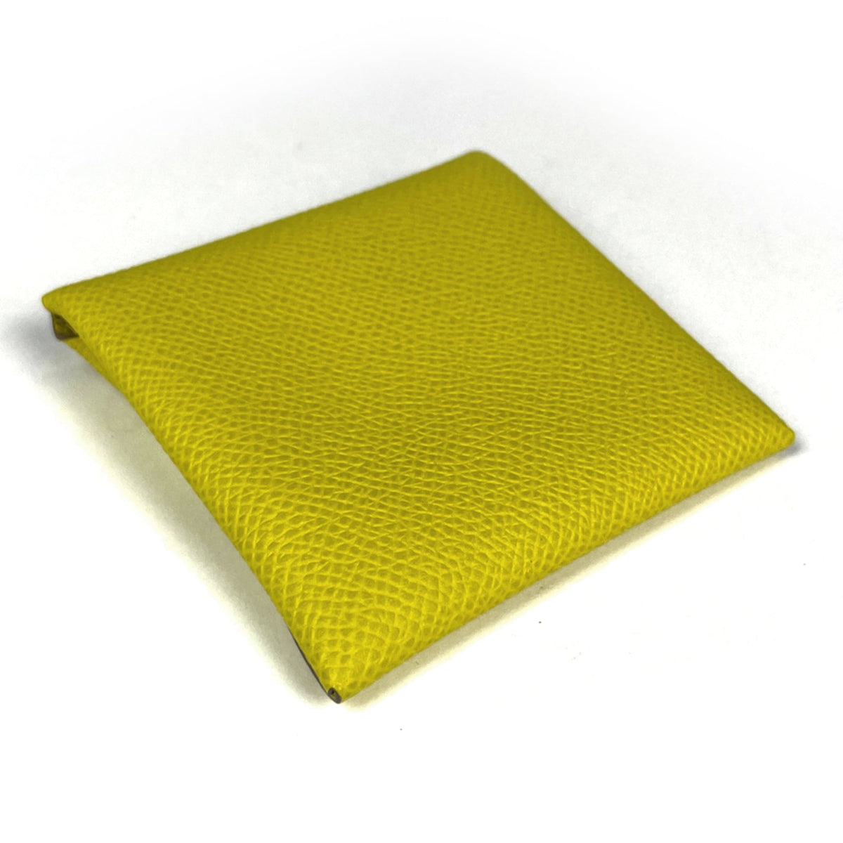 Hermes Bastia Soufre Yellow Epsom Leather Coin Purse/Coin Case (Pre-Owned)