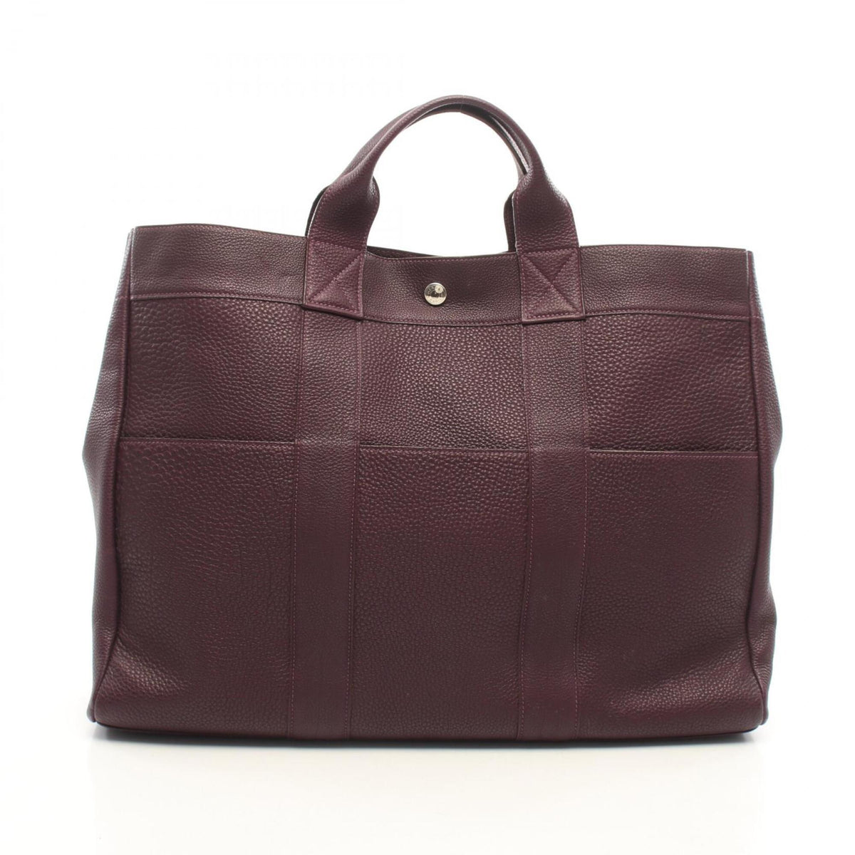 Hermes Purple Raisin Togo Leather Leather Handbag Tote Bag (Pre-Owned)