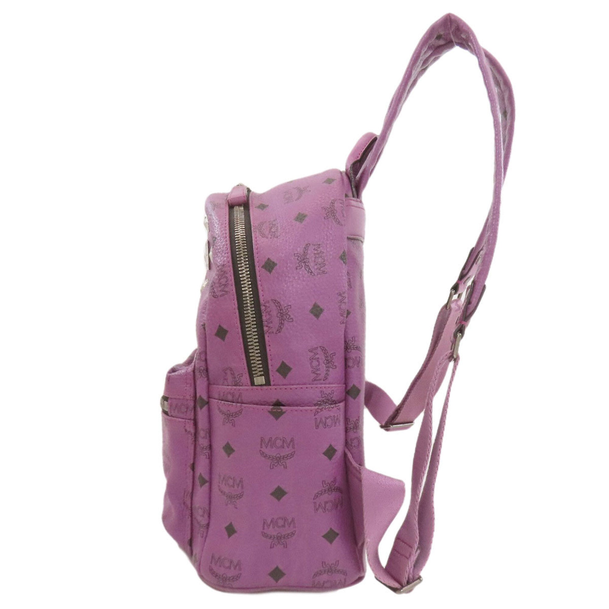 Mcm Purple Pvc Backpack (Pre-Owned)