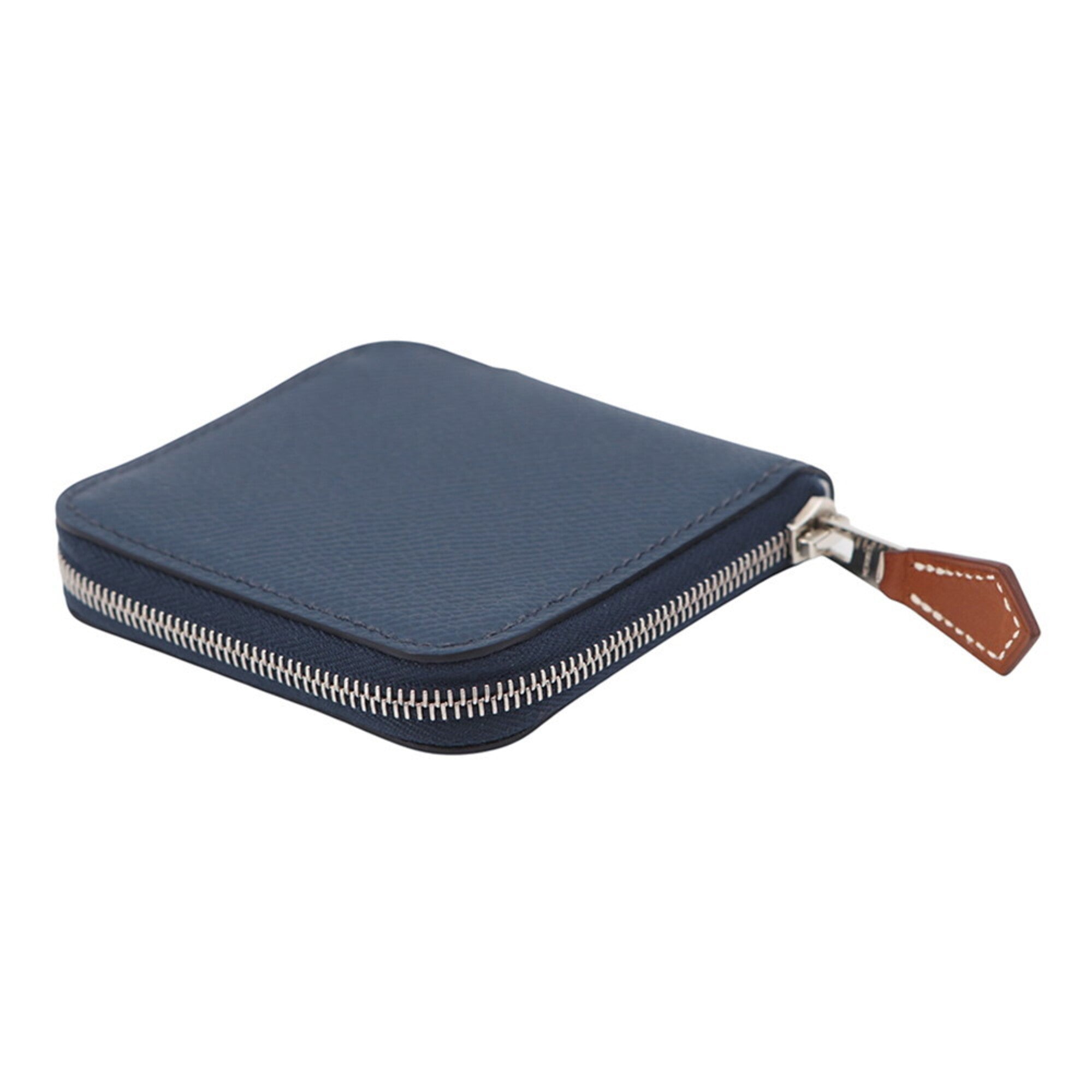 Hermes Blue Epsom Leather Coin Purse/Coin Case (Pre-Owned)