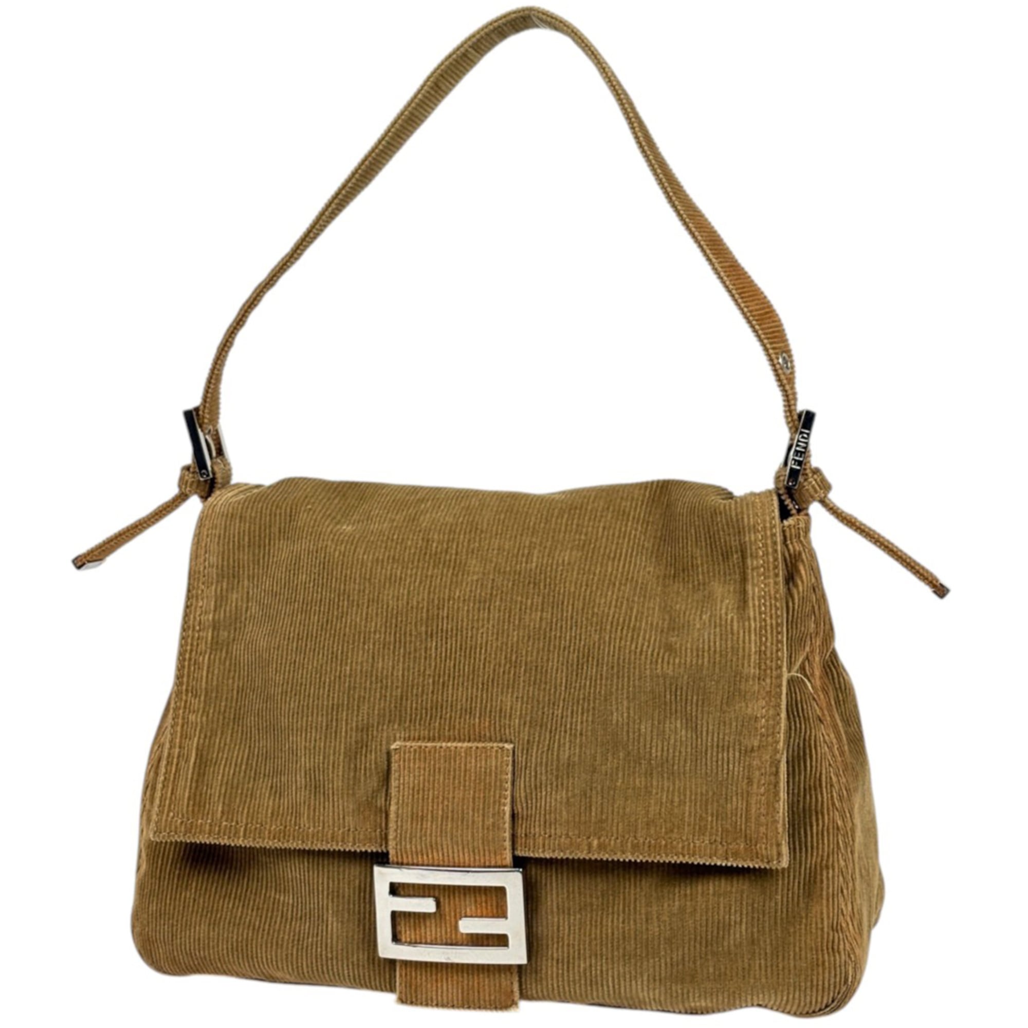 Fendi Brown Suede Shoulder Bag (Pre-Owned)