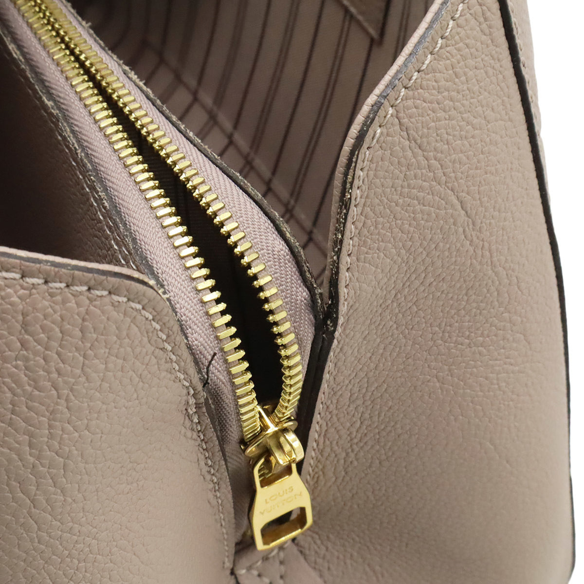 Louis Vuitton Brown Leather Handbag Shoulder Bag (Pre-Owned)