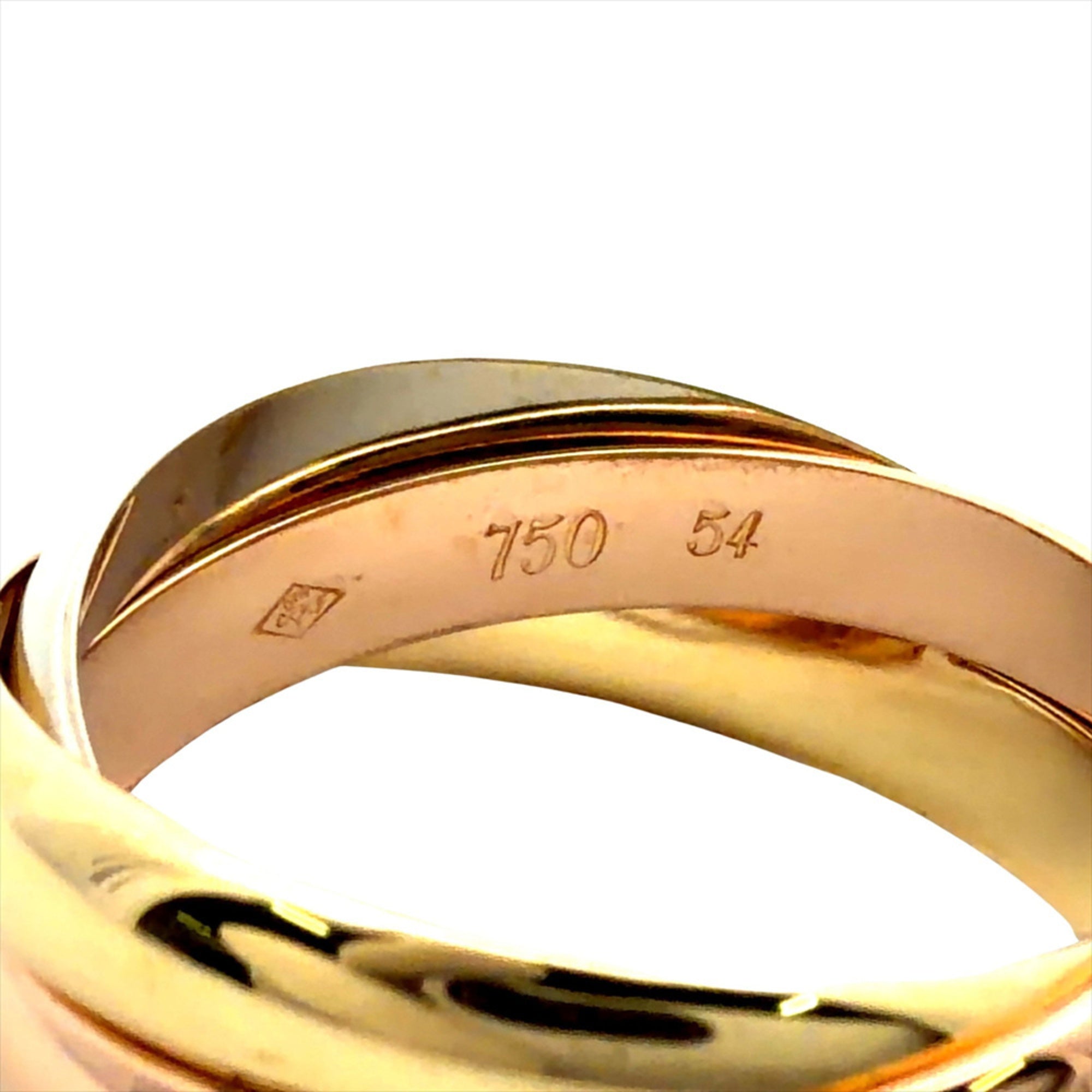 Cartier Pink Gold White Gold Yellow Gold Yellow Gold (18K) Pink Gold (18K) White Gold (18K) Band Ring (Pre-Owned)
