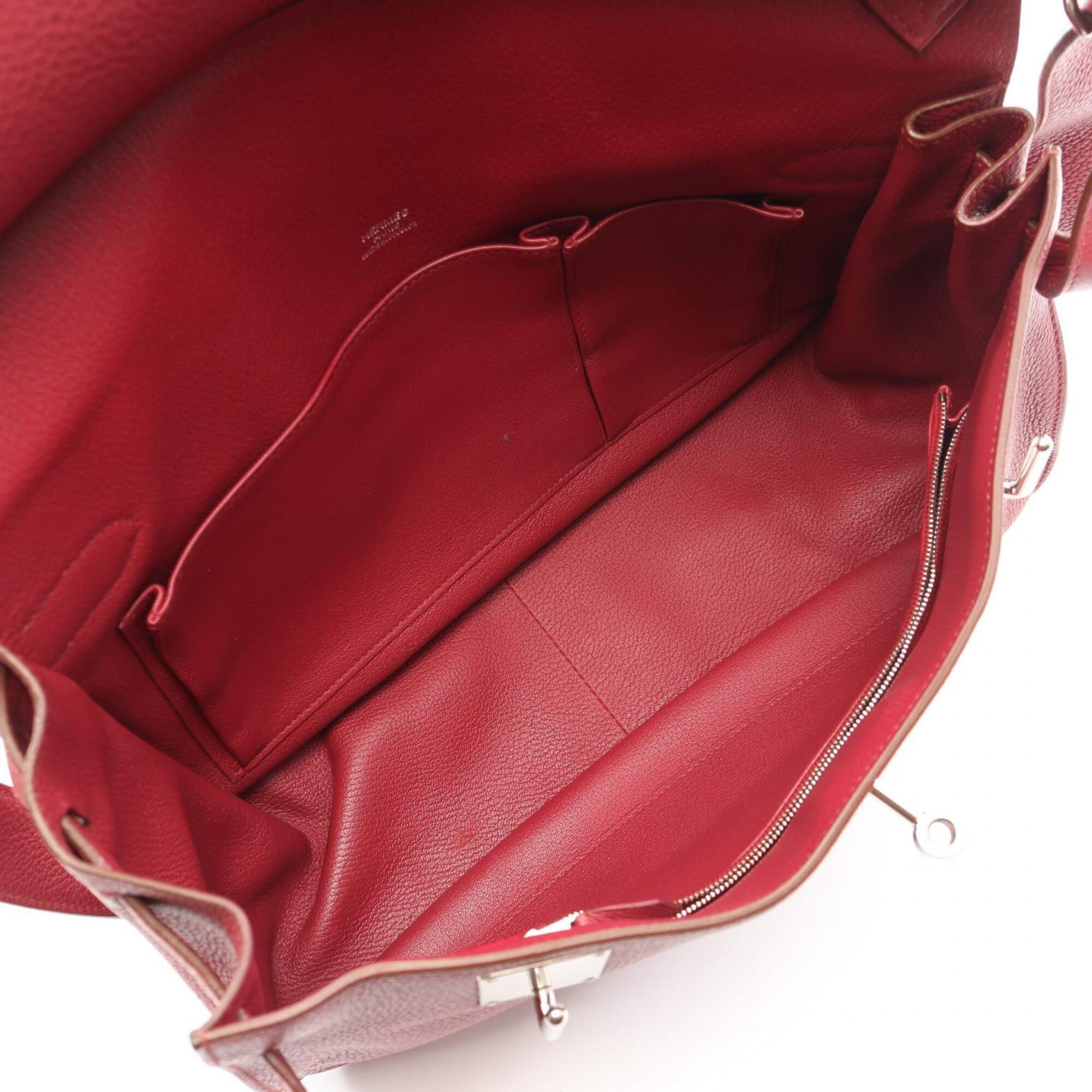 Hermes Pink Taurillon Clemence Leather Handbag Shoulder Bag (Pre-Owned)