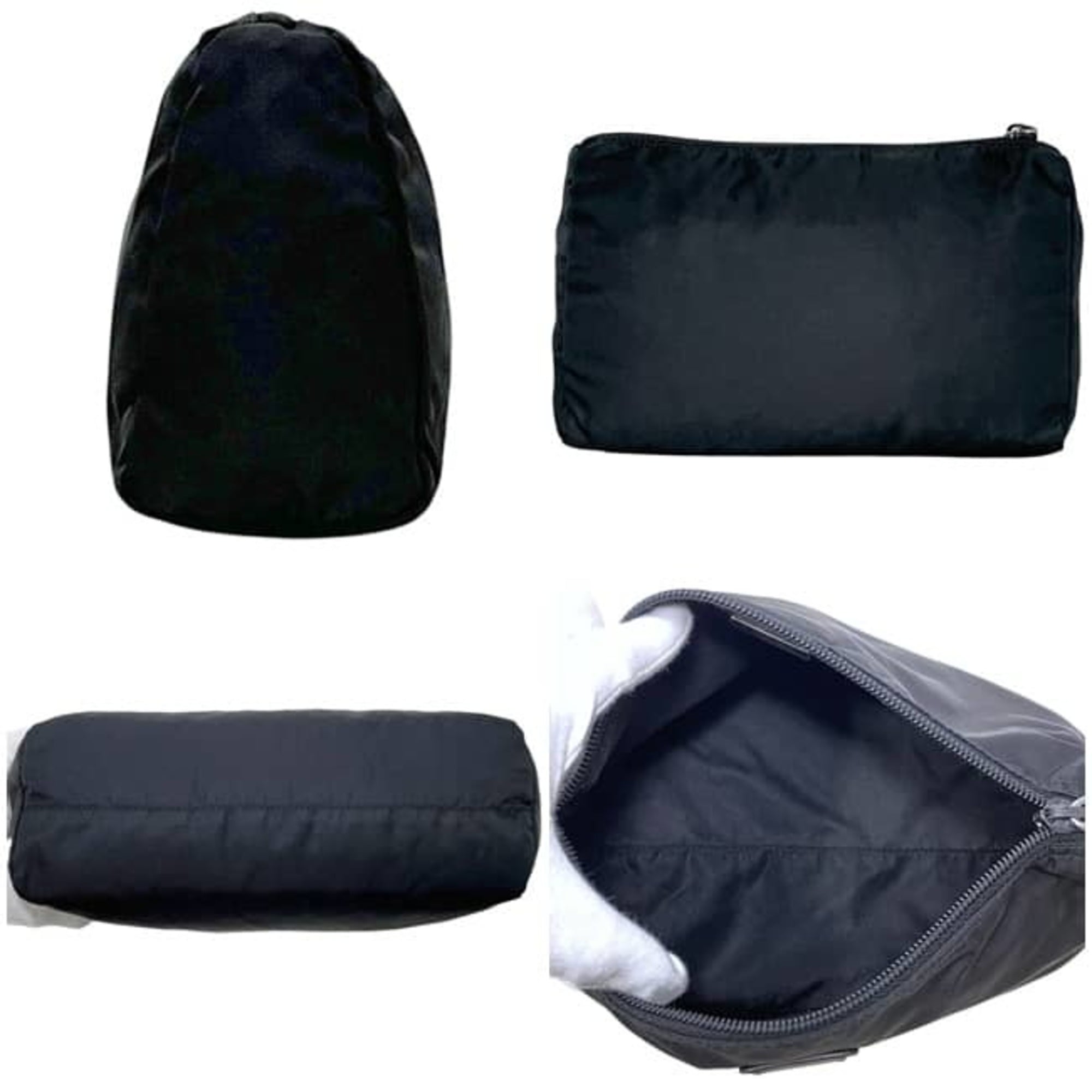 Prada Black Nero Nylon Pouch (Pre-Owned)