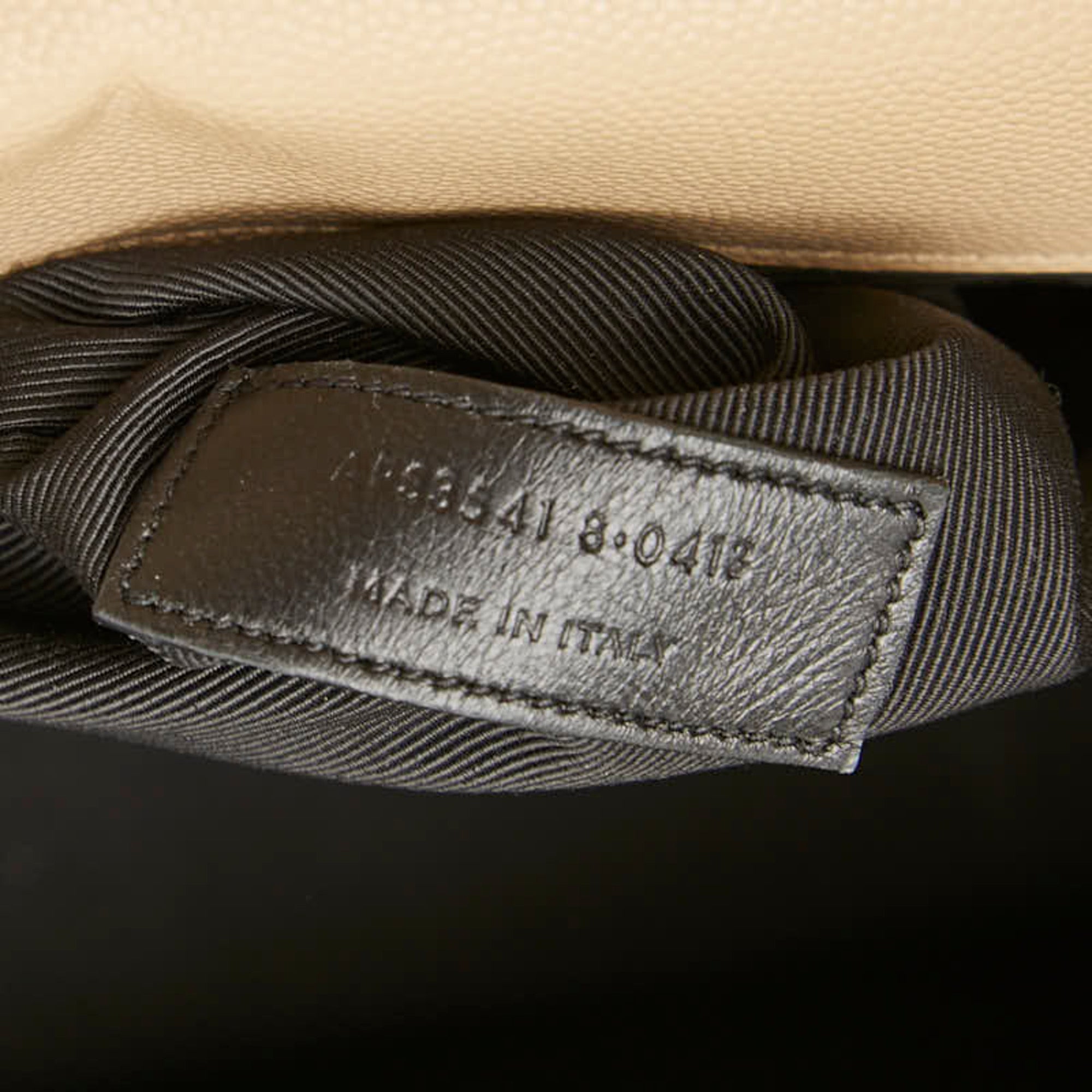 Saint Laurent Beige Gold Leather Shoulder Bag (Pre-Owned)