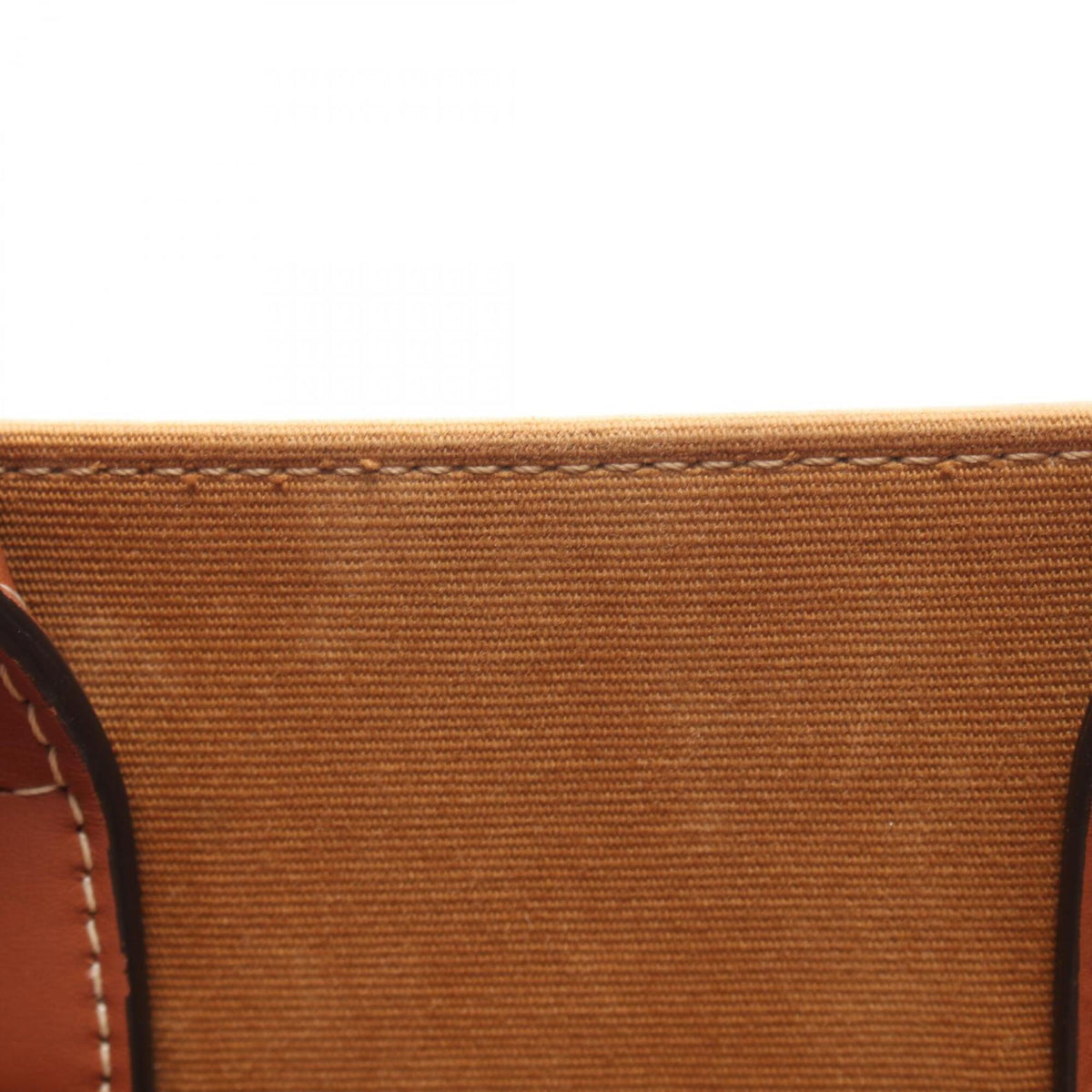 Celine Brown Ivory Coated Canvas Leather Handbag (Pre-Owned)