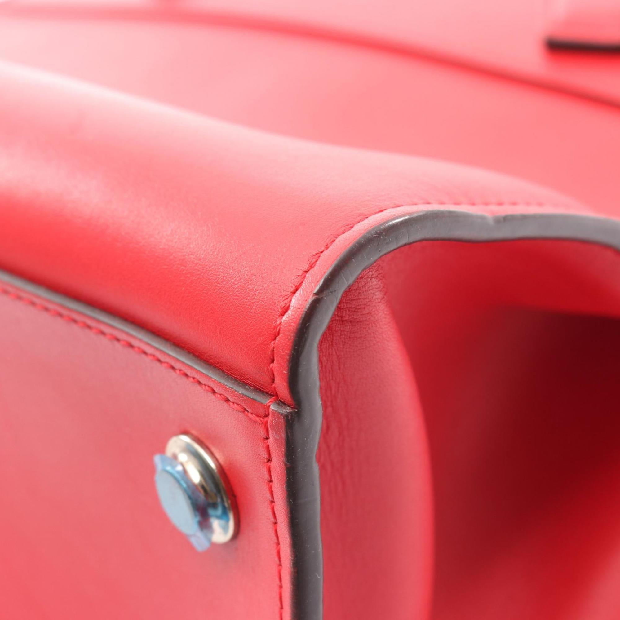 Louis Vuitton Red Color Leather Handbag (Pre-Owned)