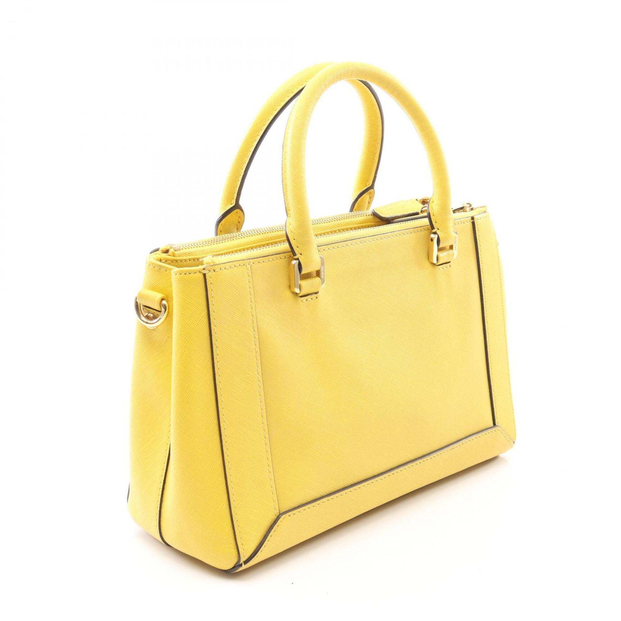 Mcm Yellow Leather Handbag (Pre-Owned)