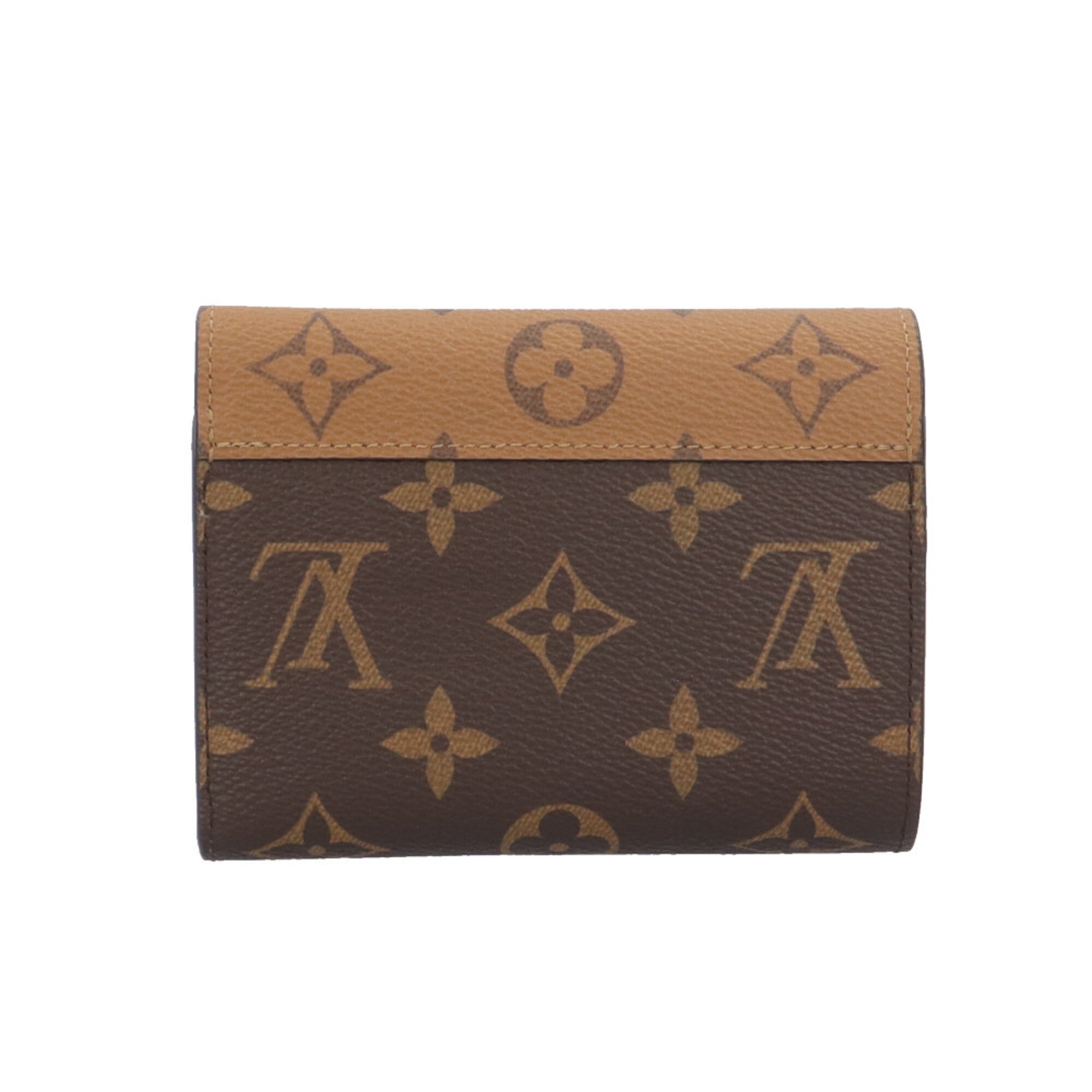 Louis Vuitton Monogram Reverse Brown Monogram Monogram Reverse Wallet (Tri-Fold) (Pre-Owned)