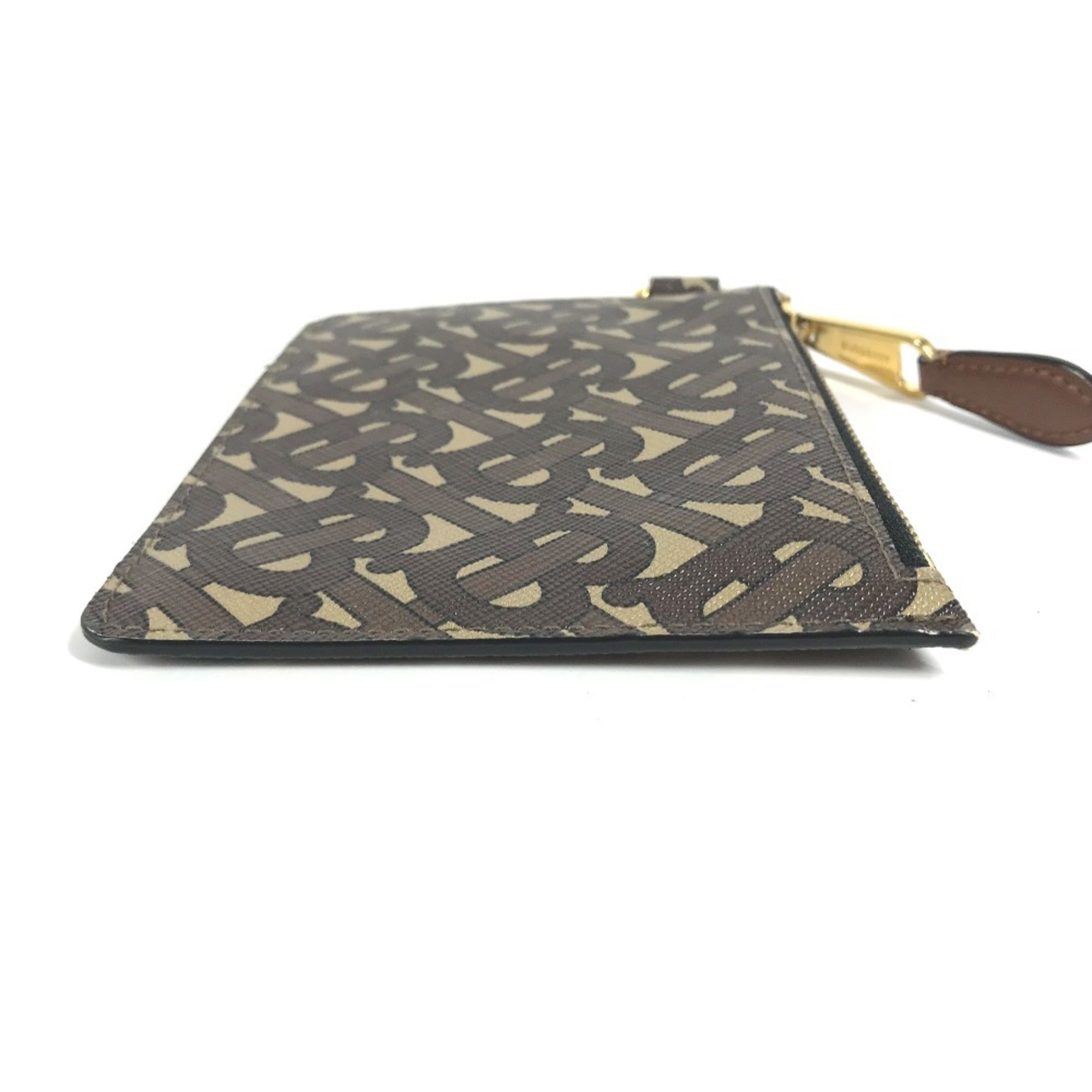 Burberry Brown Leather Pvc Coin Purse/Coin Case (Pre-Owned)
