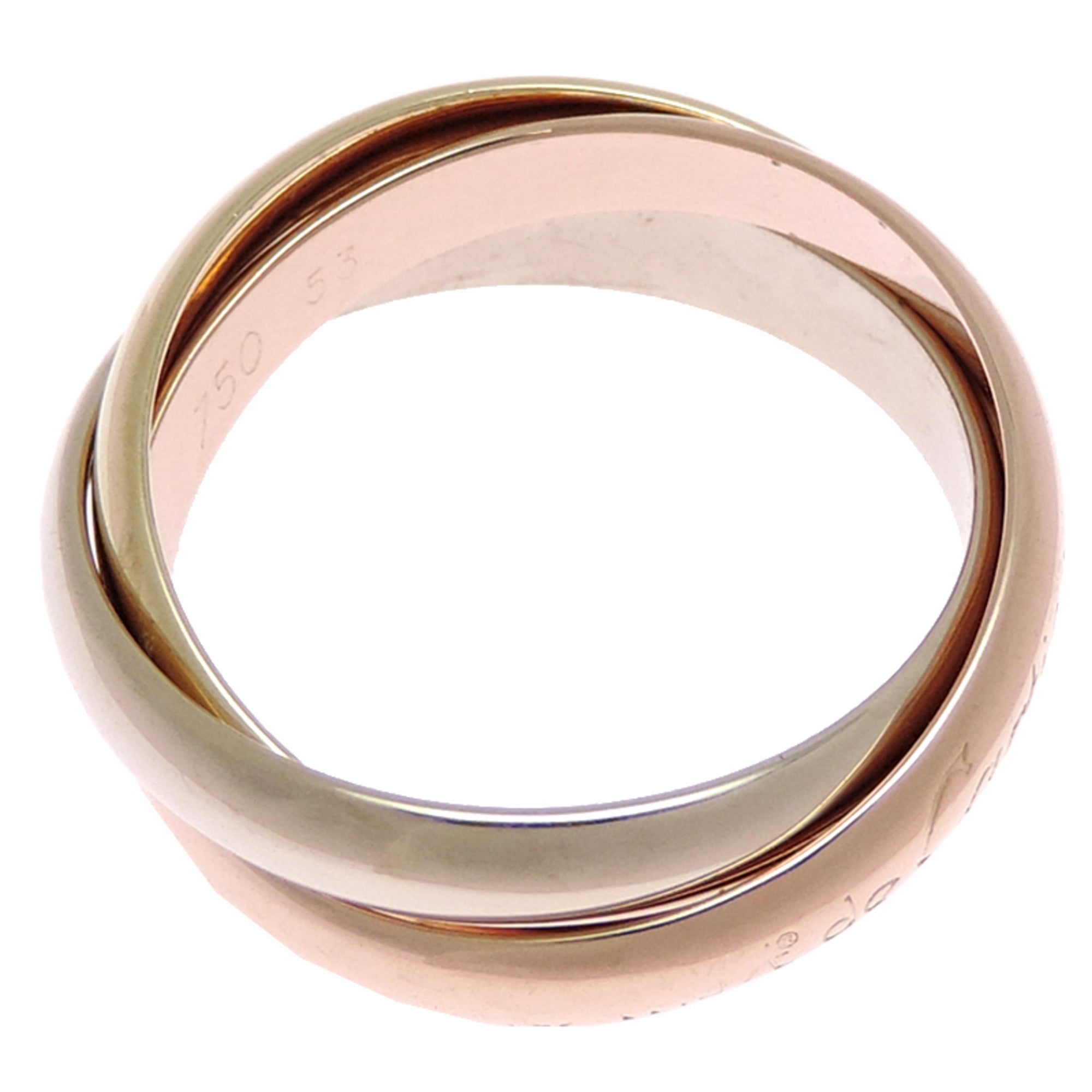 Cartier Gold Silver Pink Yellow Gold (18K) Pink Gold (18K) White Gold (18K) Band Ring (Pre-Owned)