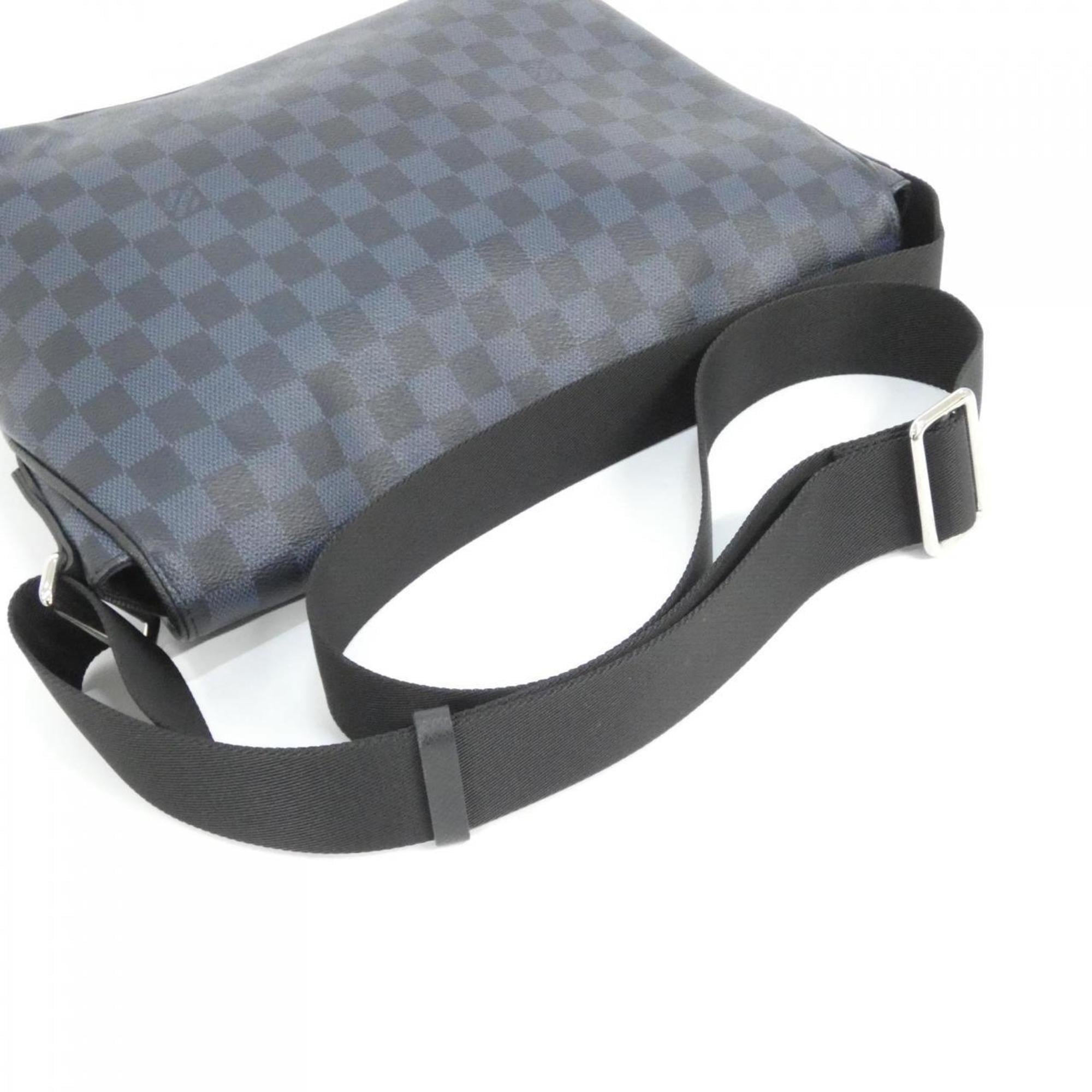 Louis Vuitton Black Cobalt Coated Canvas Shoulder Bag (Pre-Owned)