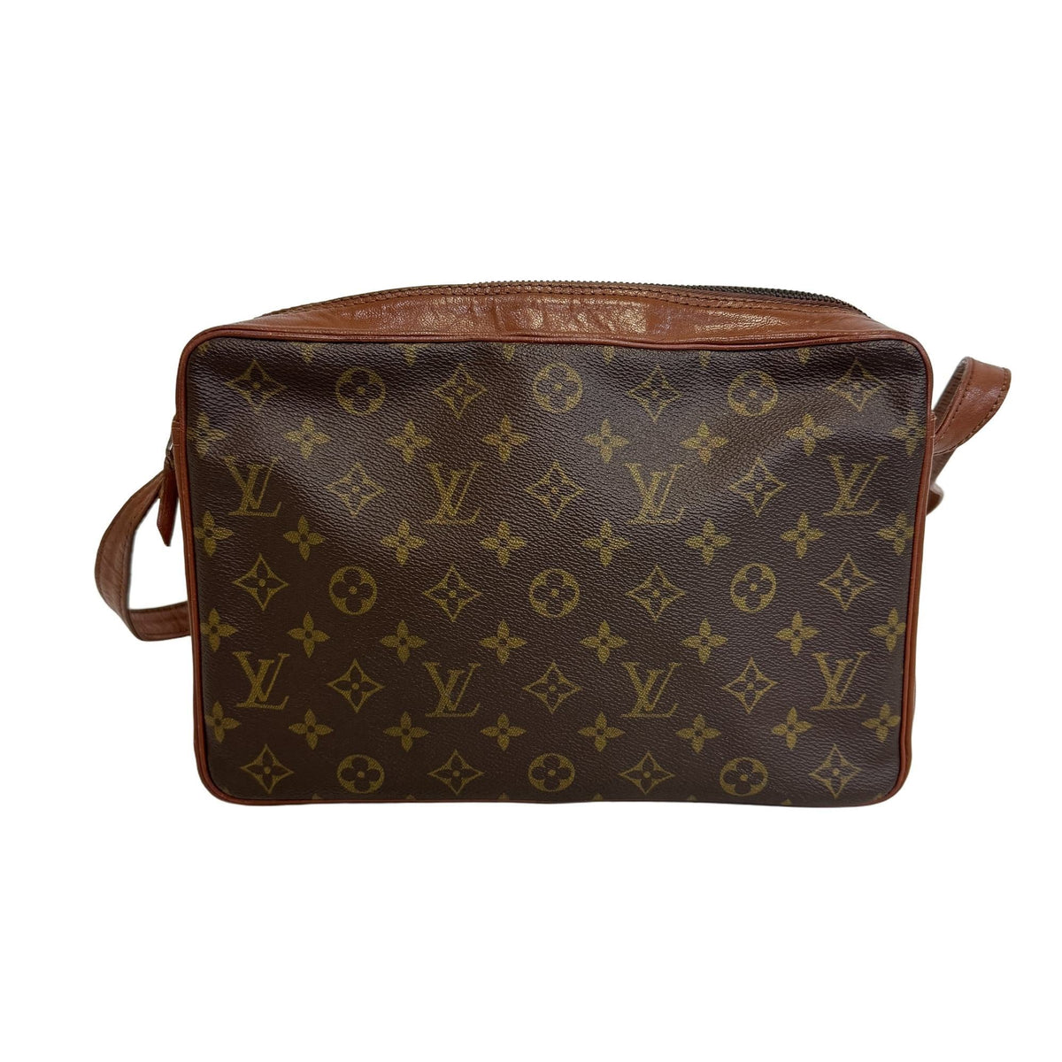 Louis Vuitton Brown Monogram Leather Shoulder Bag (Pre-Owned)