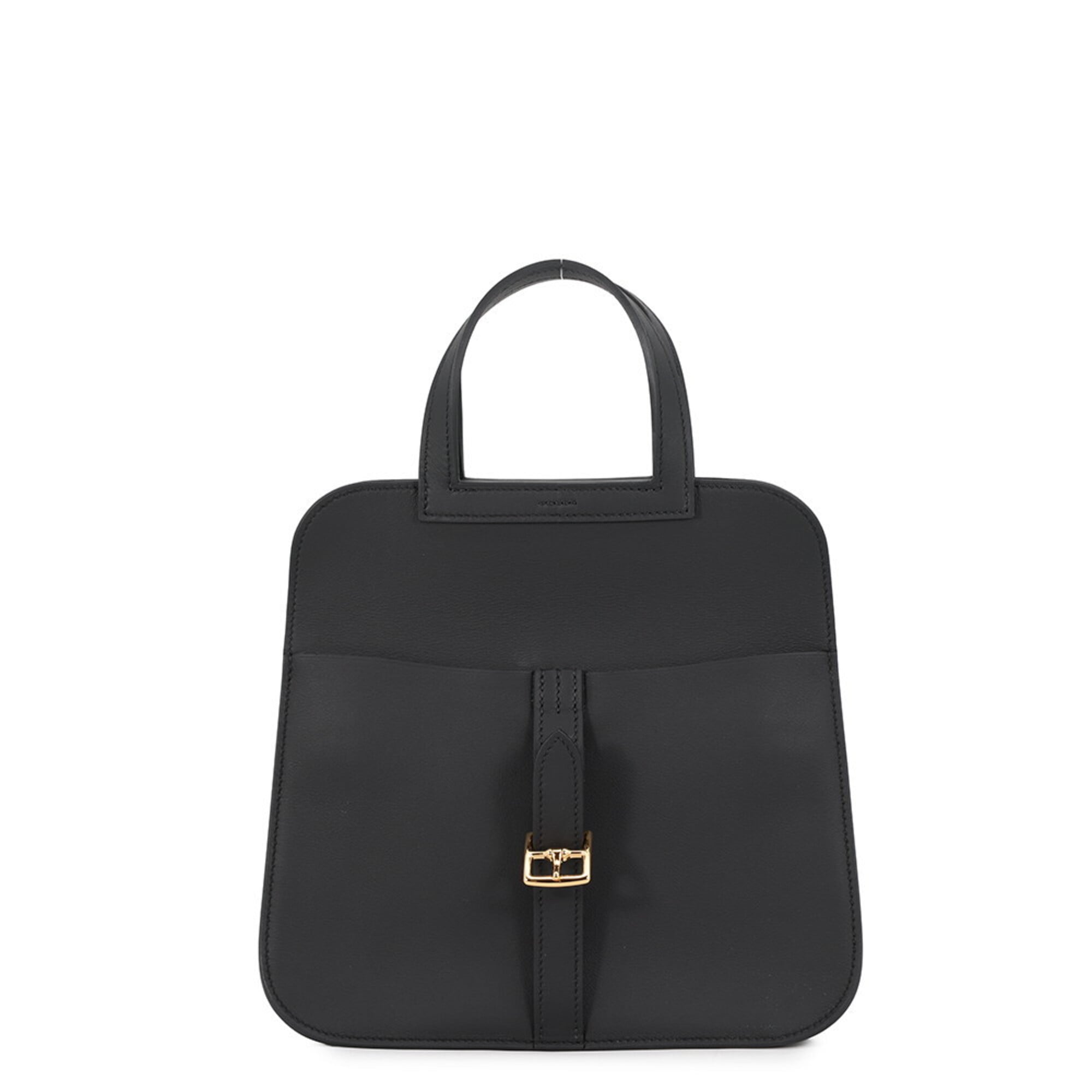 Hermes Black Swift Leather Handbag