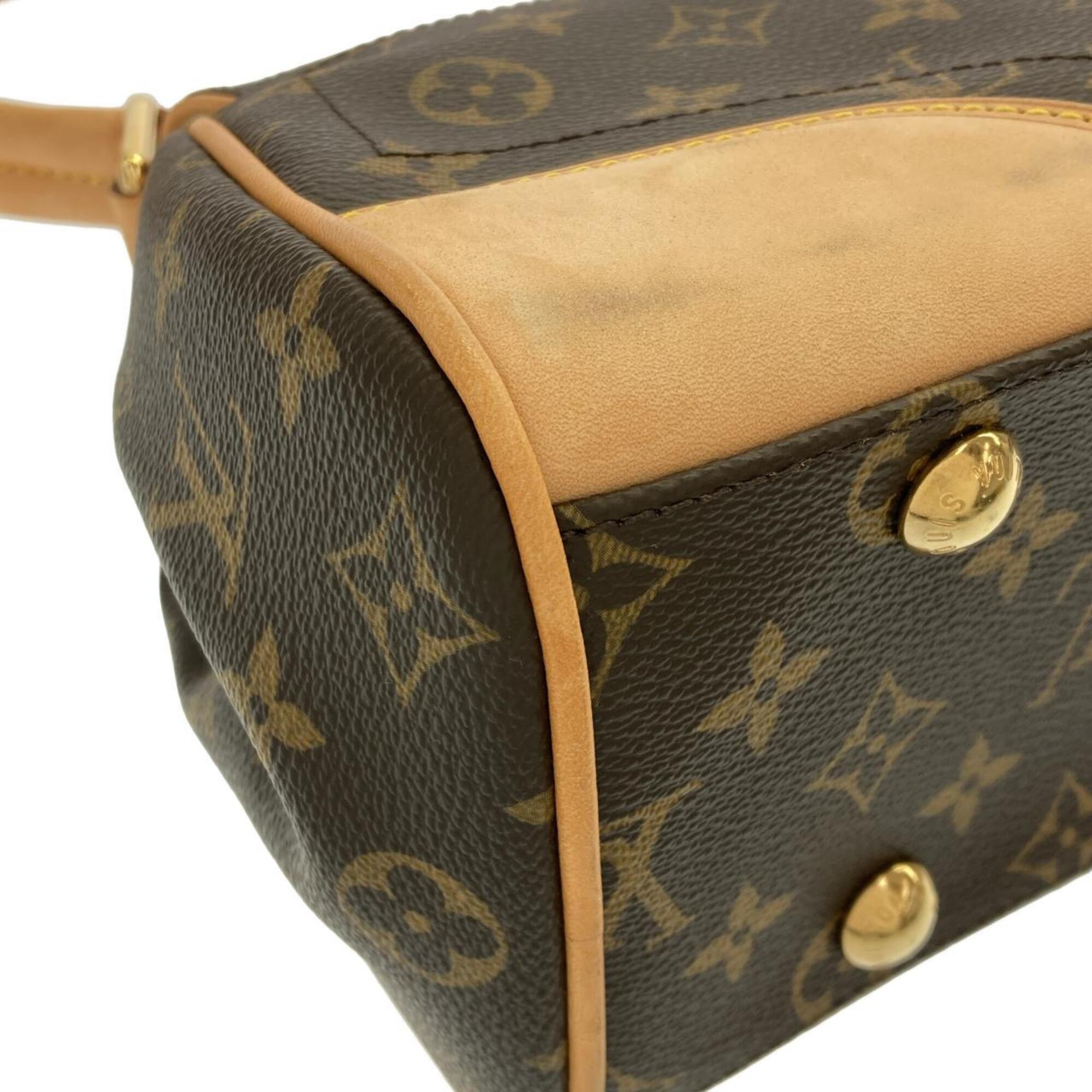 Louis Vuitton Marron Monogram Coated Canvas Shoulder Bag (Pre-Owned)