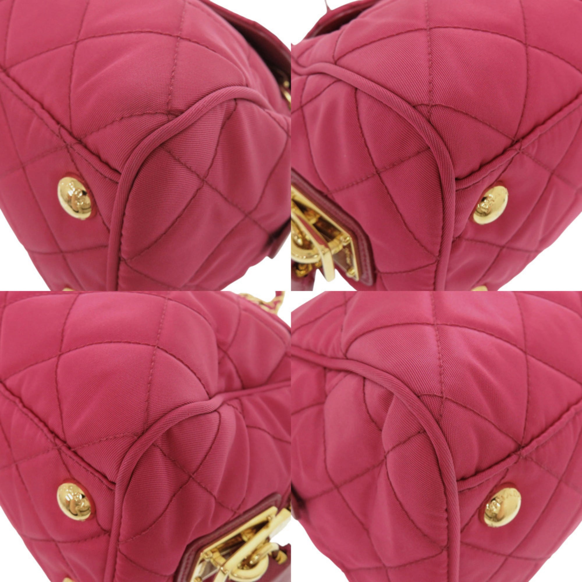 Prada Pink Nylon Shoulder Bag (Pre-Owned)