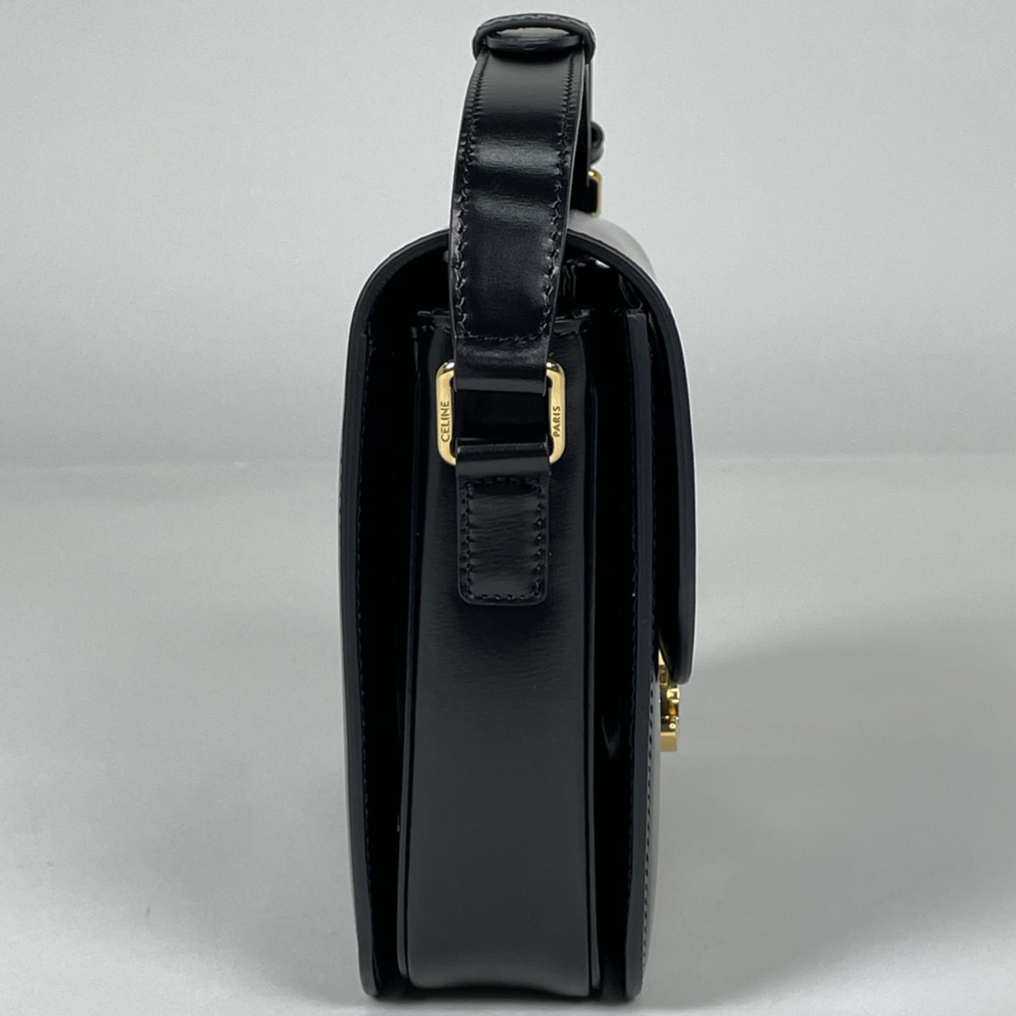 Celine Black Leather Shoulder Bag (Pre-Owned)