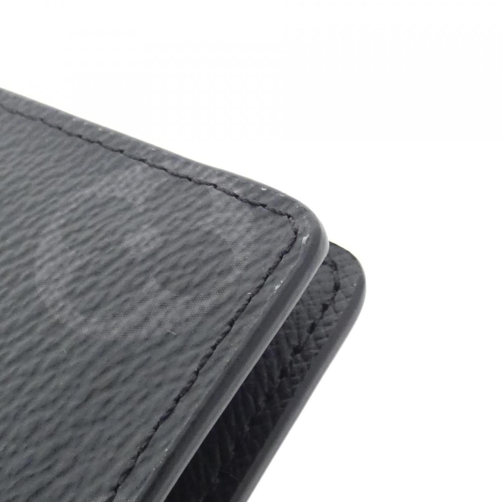 Louis Vuitton Monogram Eclipse Black Coated Canvas Long Wallet (Bi-Fold) (Pre-Owned)