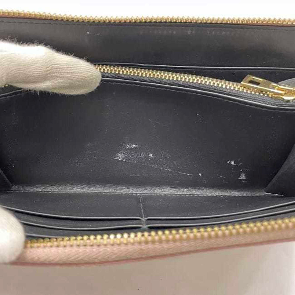 Loewe Pink Linen Long Wallet (Bi-Fold) (Pre-Owned)