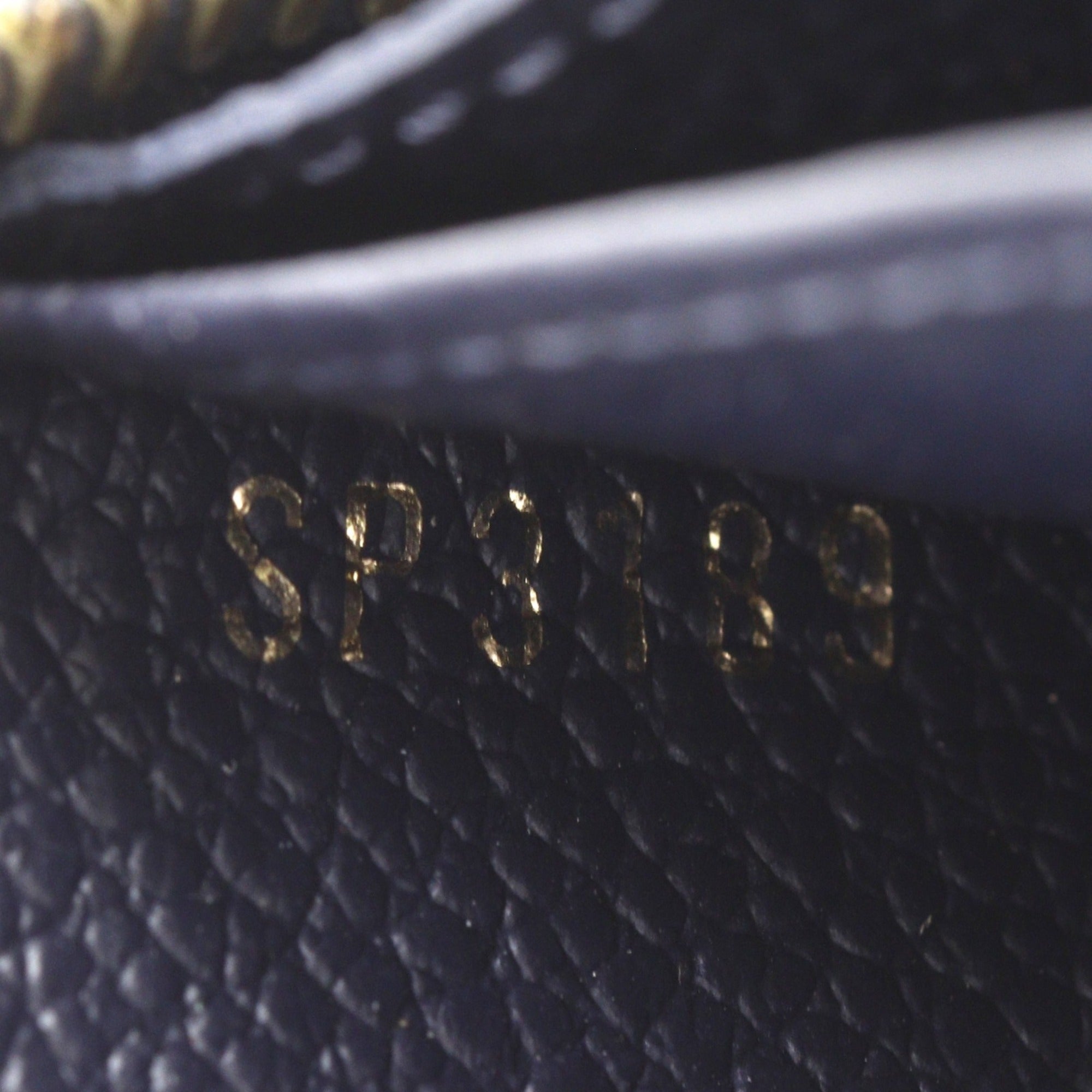 Louis Vuitton Marine Rouge Navy Monogram Empreinte Long Wallet (Bi-Fold) (Pre-Owned)